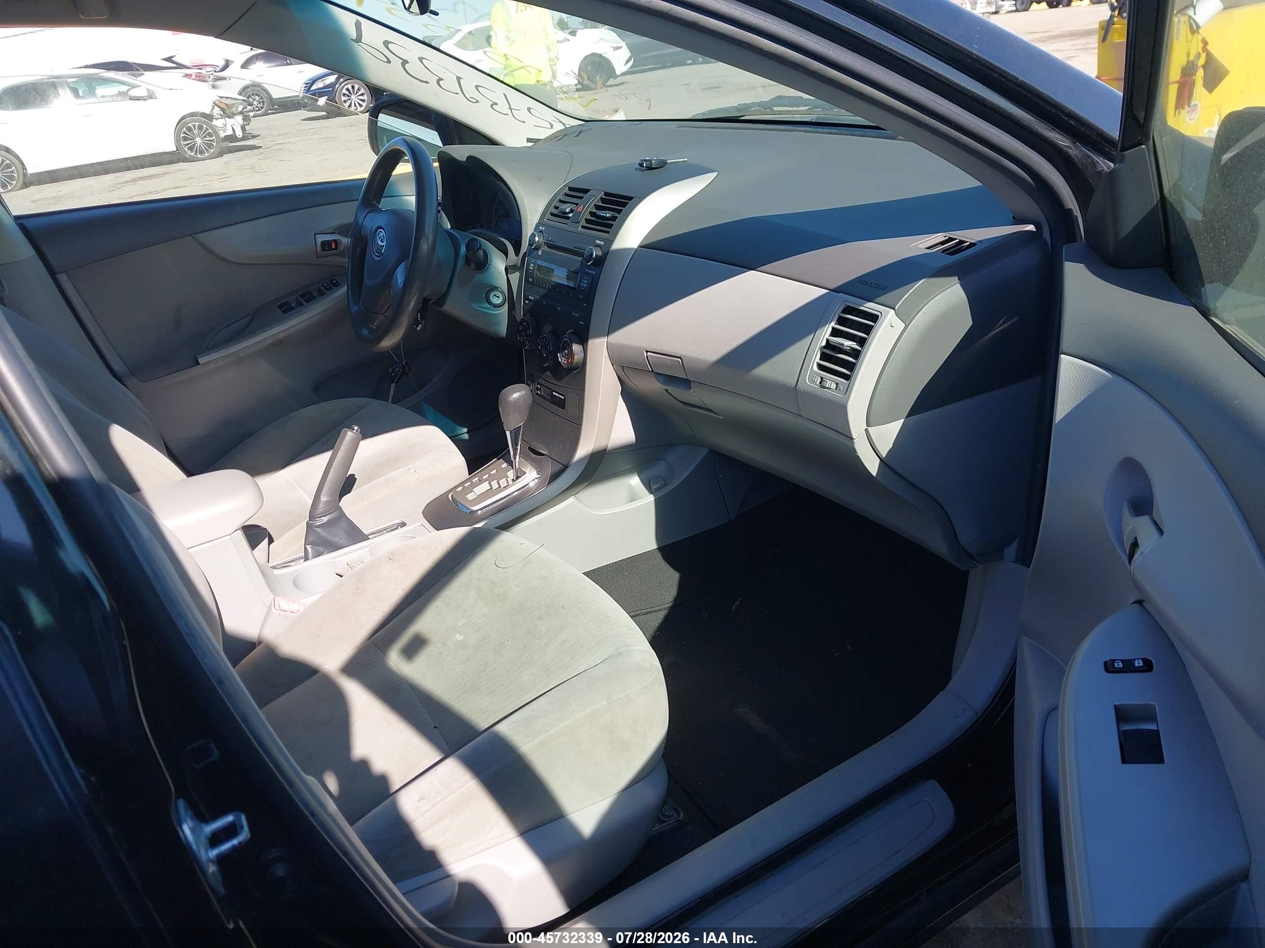 2010 Toyota Corolla Le Black vin: 1NXBU4EE2AZ319608