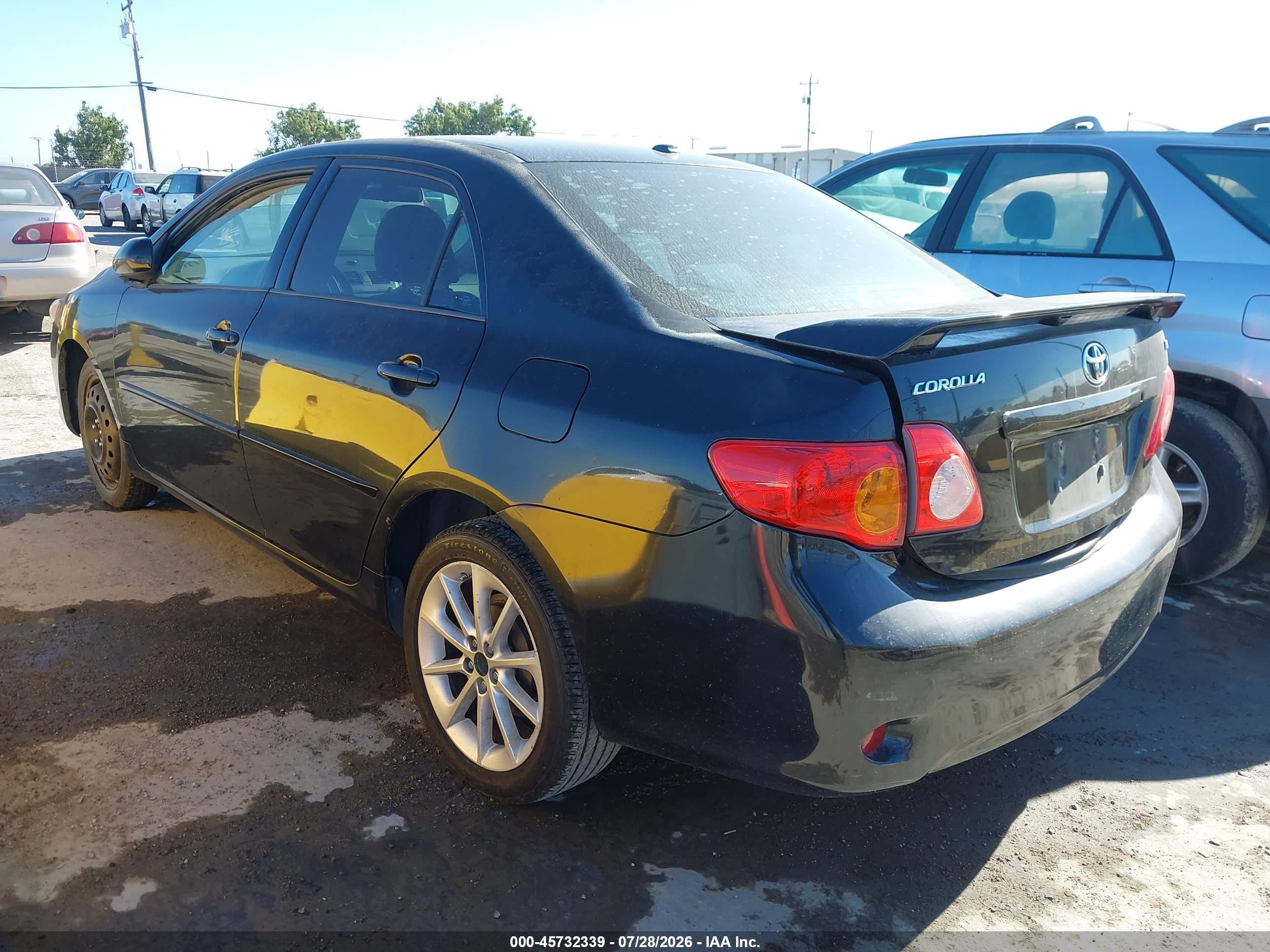2010 Toyota Corolla Le Black vin: 1NXBU4EE2AZ319608