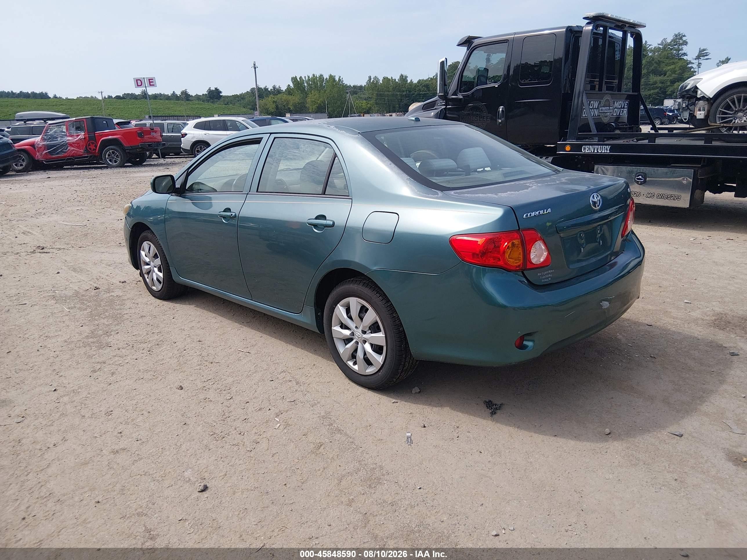 2010 Toyota Corolla Le Teal vin: 1NXBU4EE2AZ319656