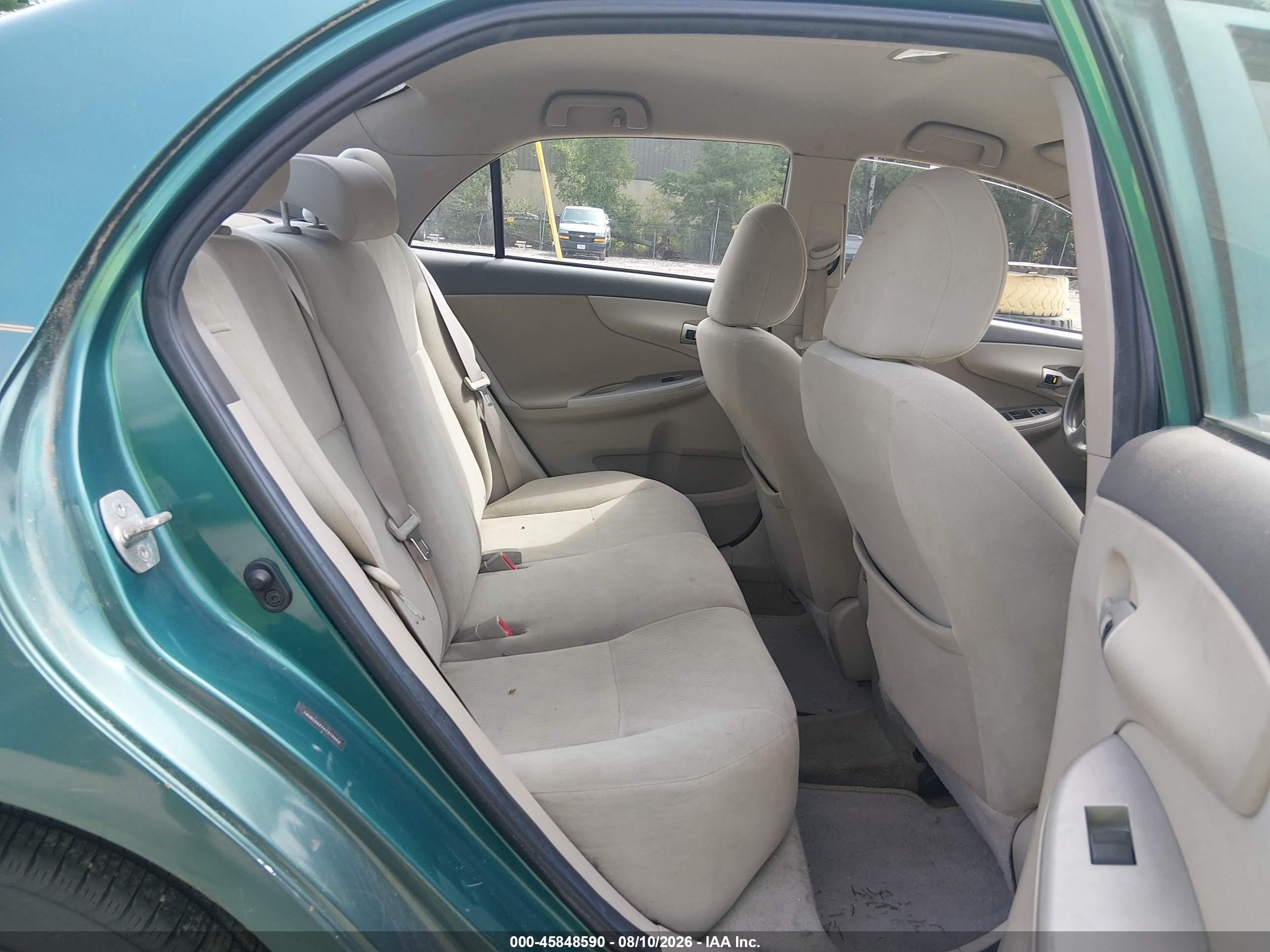 2010 Toyota Corolla Le Teal vin: 1NXBU4EE2AZ319656