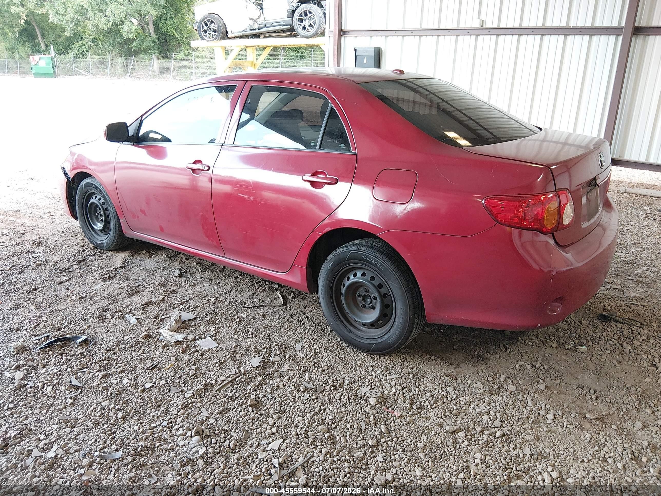 2010 Toyota Corolla Le Red vin: 1NXBU4EE2AZ331757