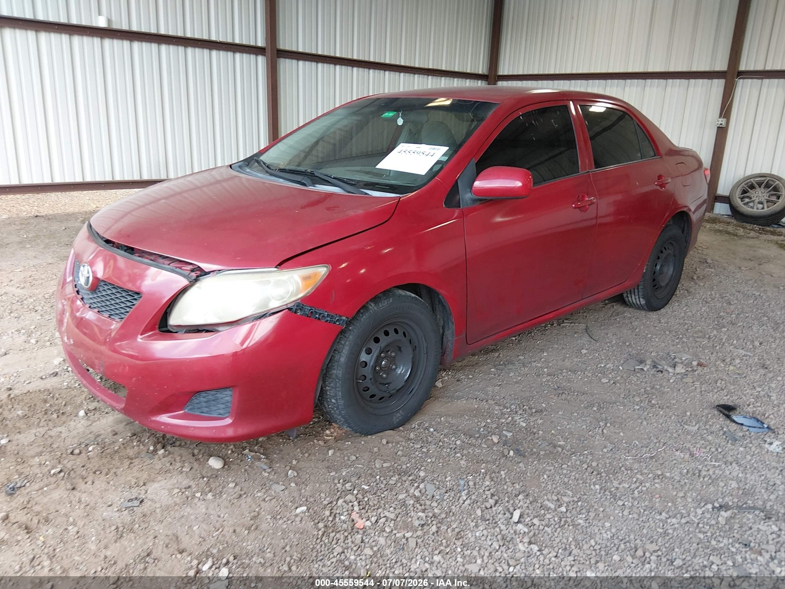 2010 Toyota Corolla Le Red vin: 1NXBU4EE2AZ331757