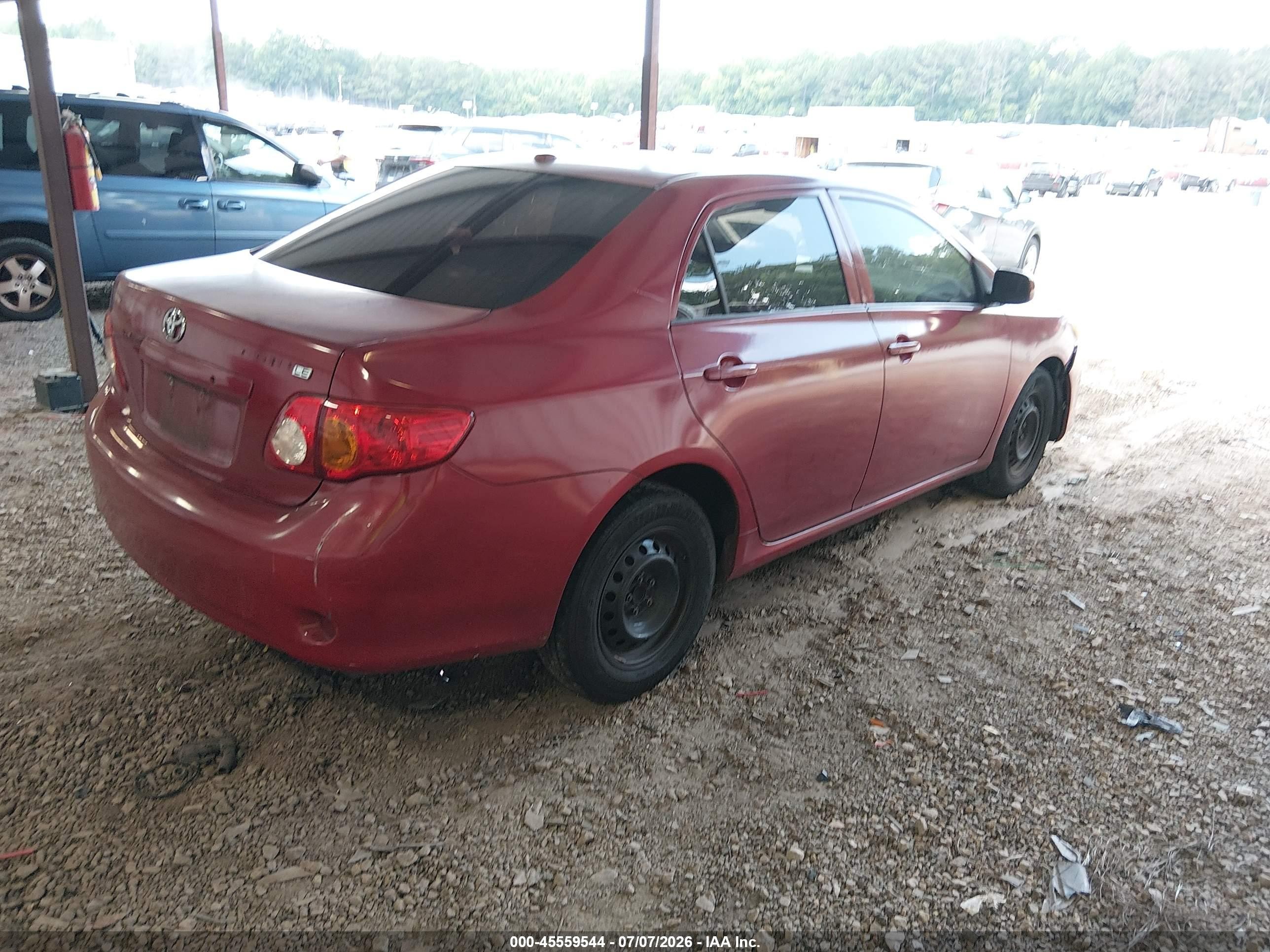 2010 Toyota Corolla Le Red vin: 1NXBU4EE2AZ331757
