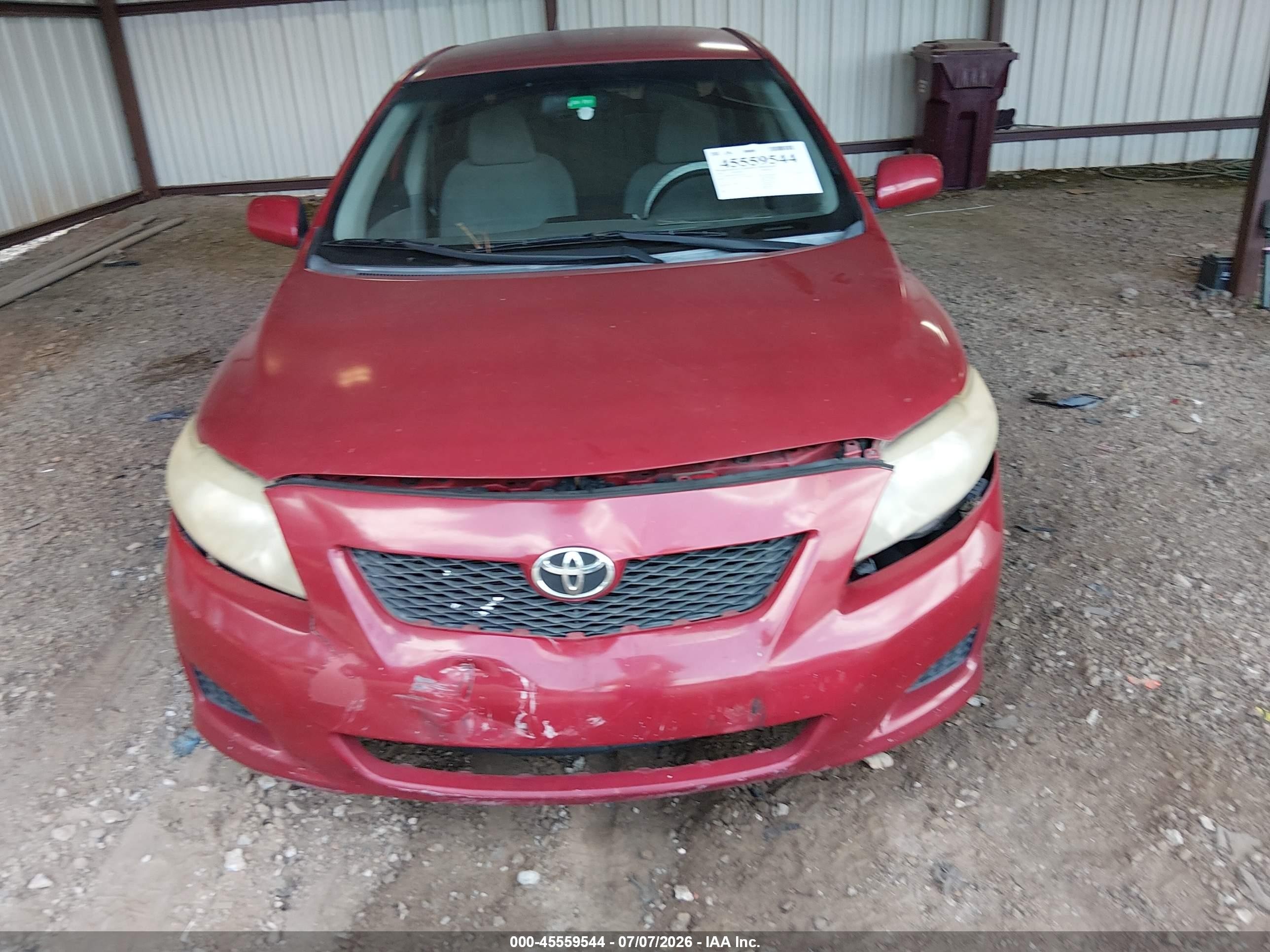 2010 Toyota Corolla Le Red vin: 1NXBU4EE2AZ331757