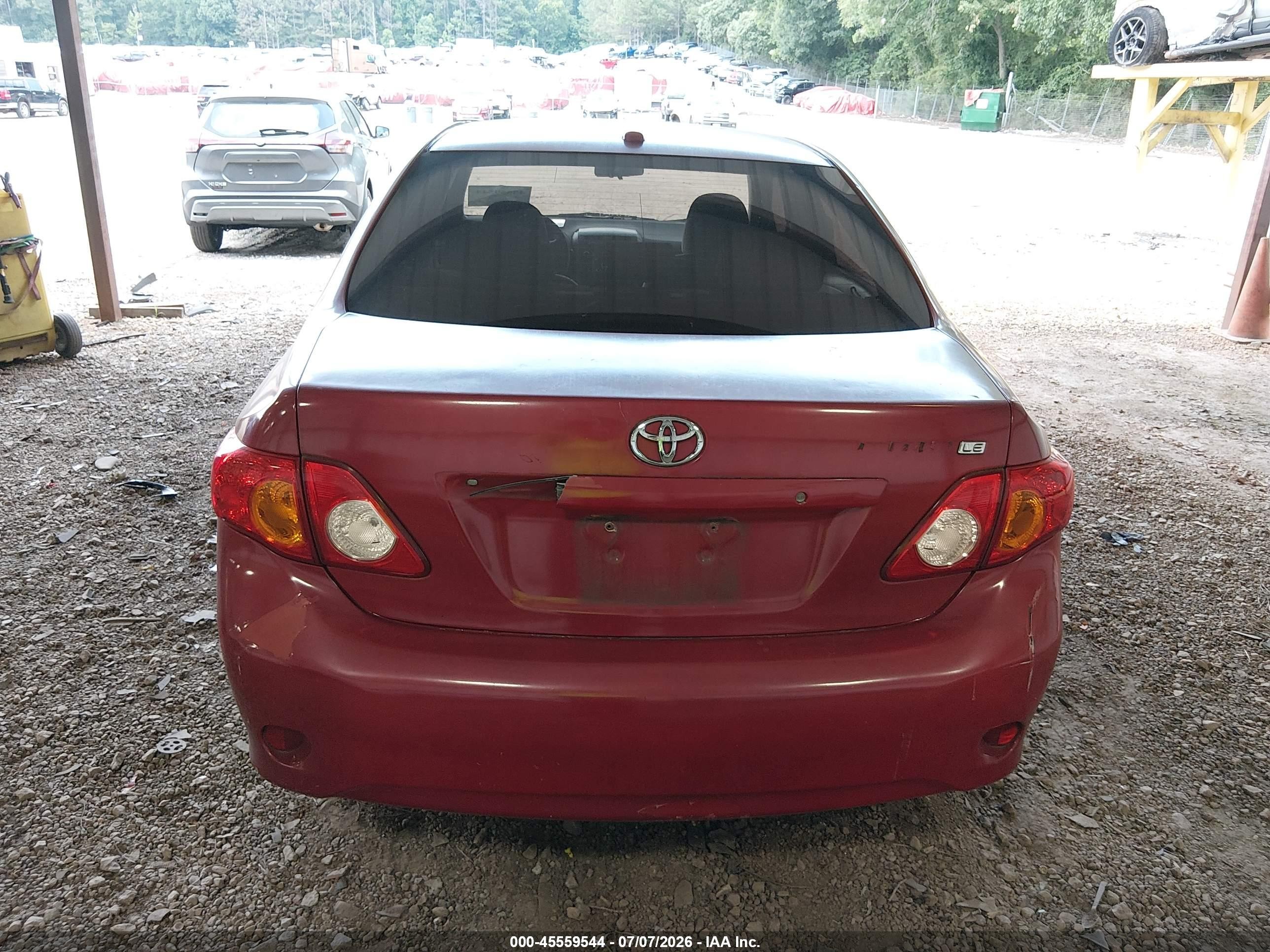 2010 Toyota Corolla Le Red vin: 1NXBU4EE2AZ331757