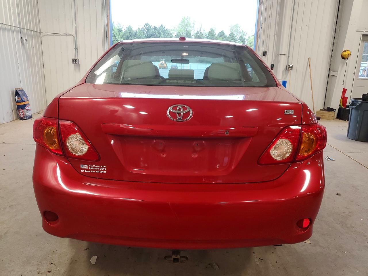 2010 Toyota Corolla Le Красный vin: 1NXBU4EE2AZ371563
