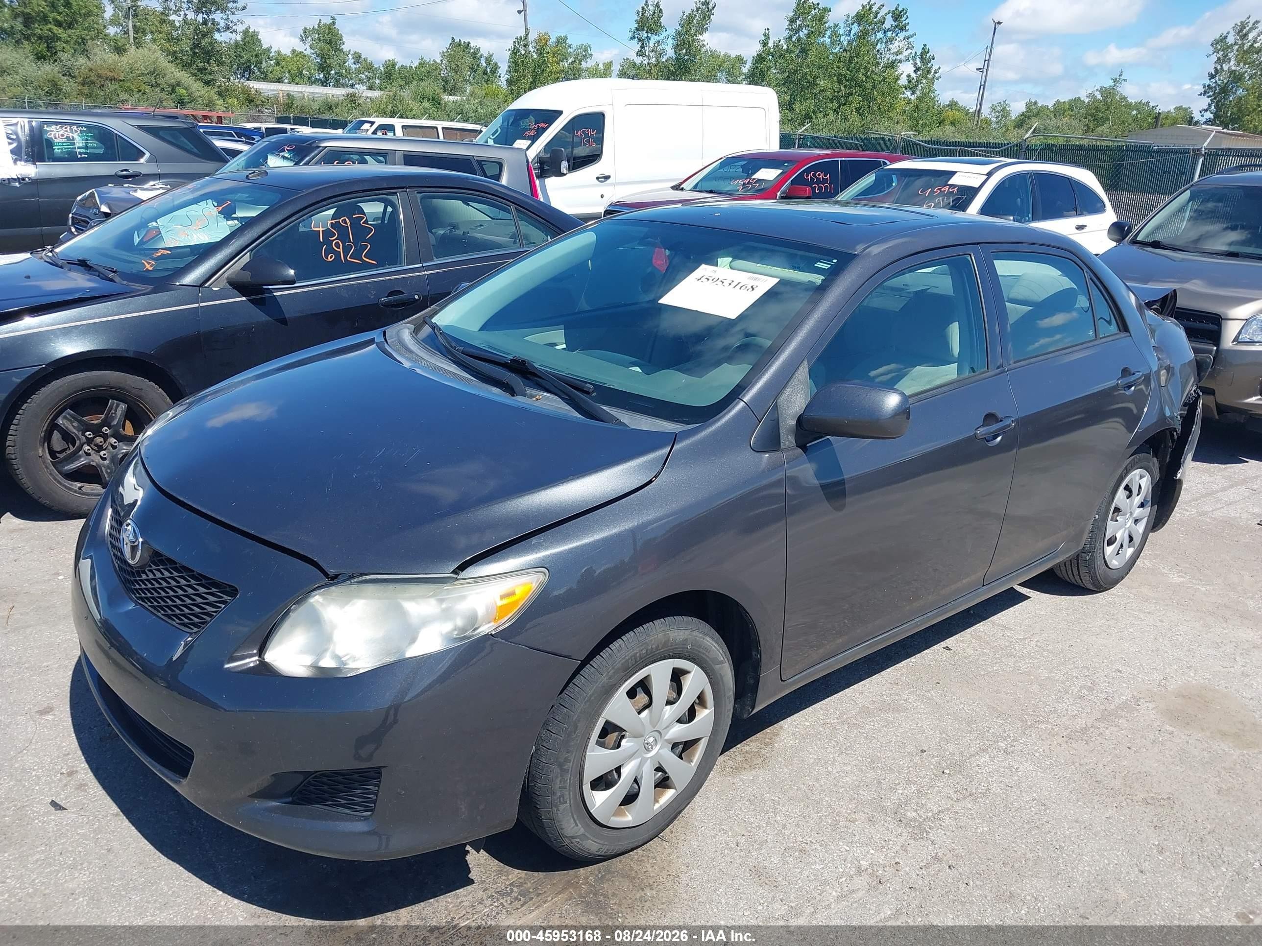 2010 Toyota Corolla Le Gray vin: 1NXBU4EE2AZ372745