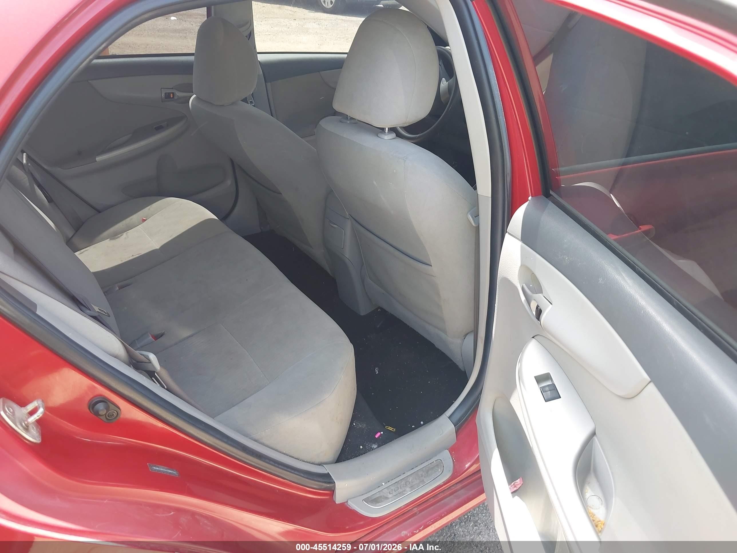 2010 Toyota Corolla Le Красный vin: 1NXBU4EE2AZ380764