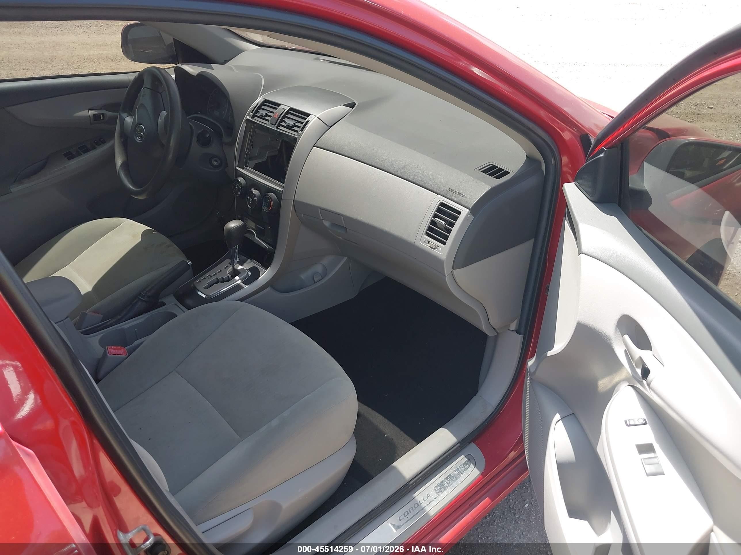 2010 Toyota Corolla Le Красный vin: 1NXBU4EE2AZ380764