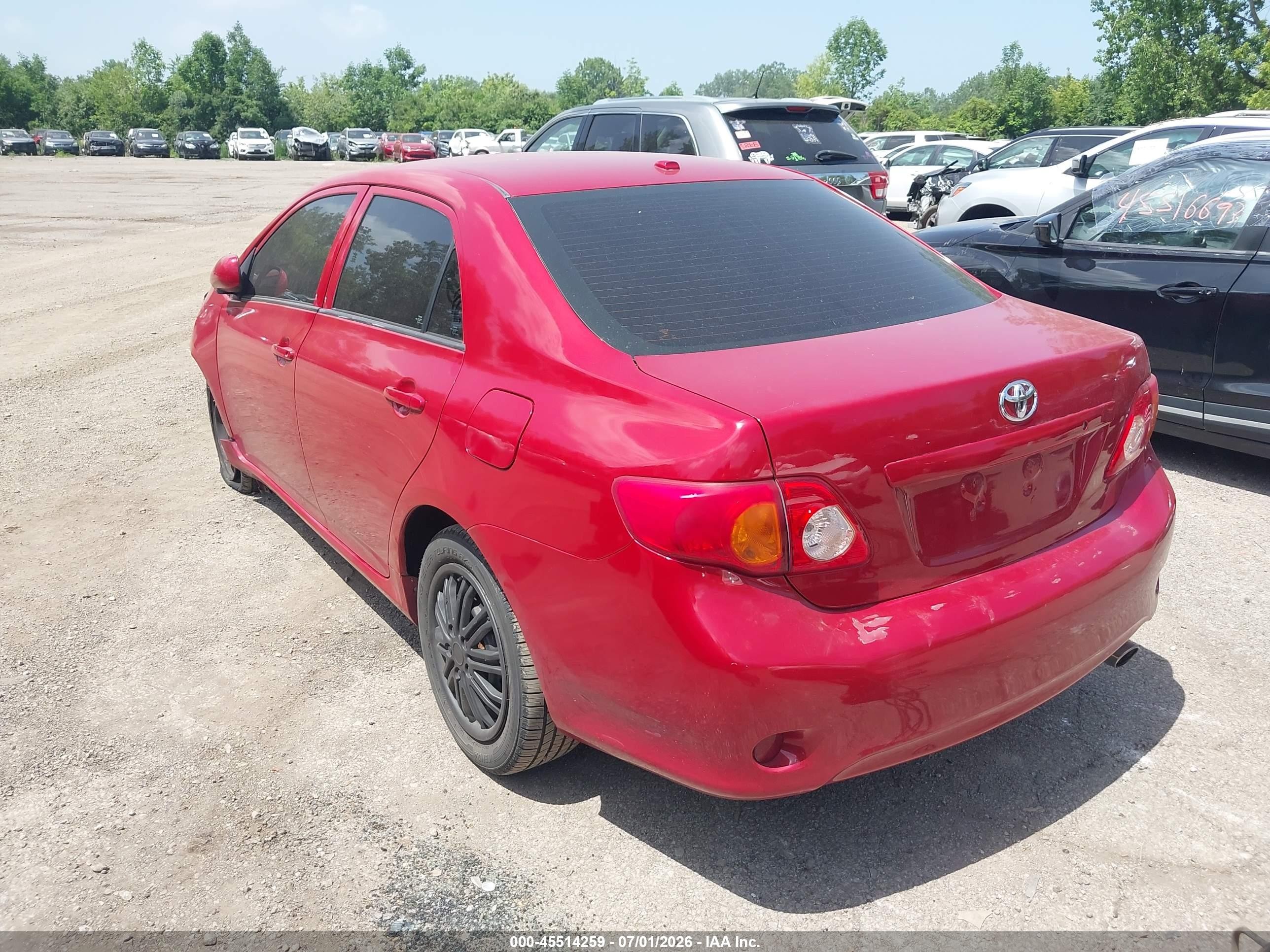 2010 Toyota Corolla Le Красный vin: 1NXBU4EE2AZ380764