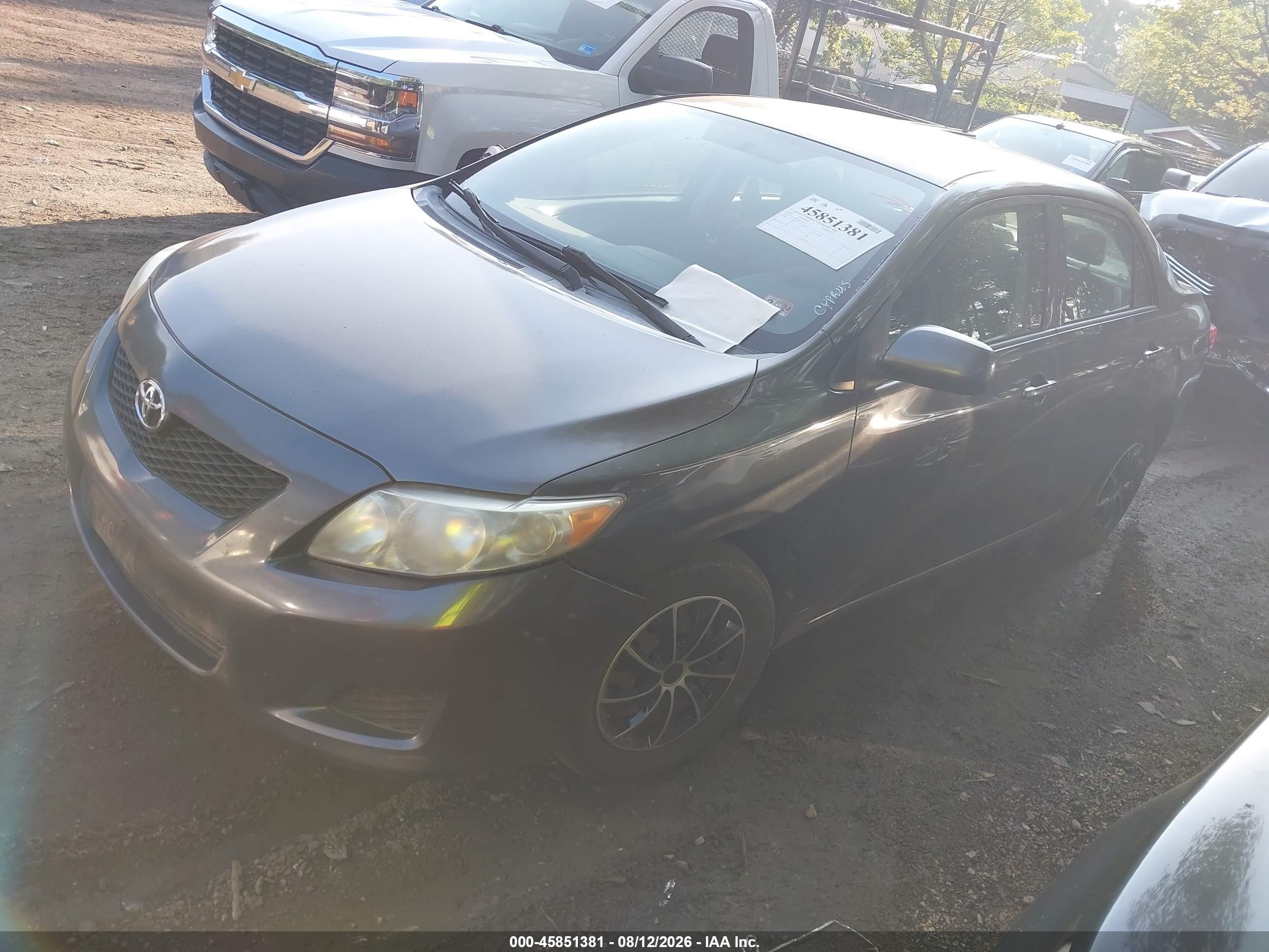2010 Toyota Corolla Le Gray vin: 1NXBU4EE3AZ169251