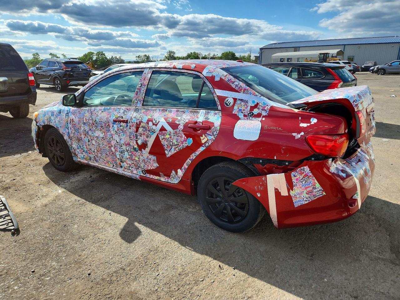 2010 Toyota Corolla Le Красный vin: 1NXBU4EE3AZ173171