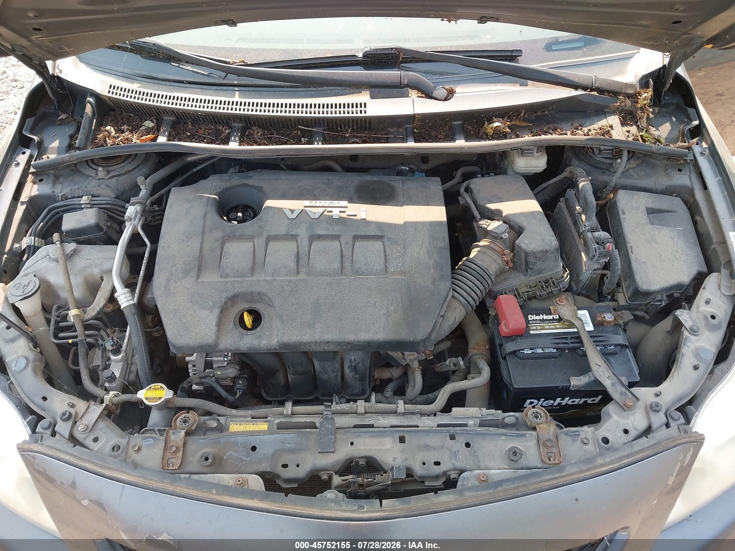2010 Toyota Corolla Le Gray vin: 1NXBU4EE3AZ179584