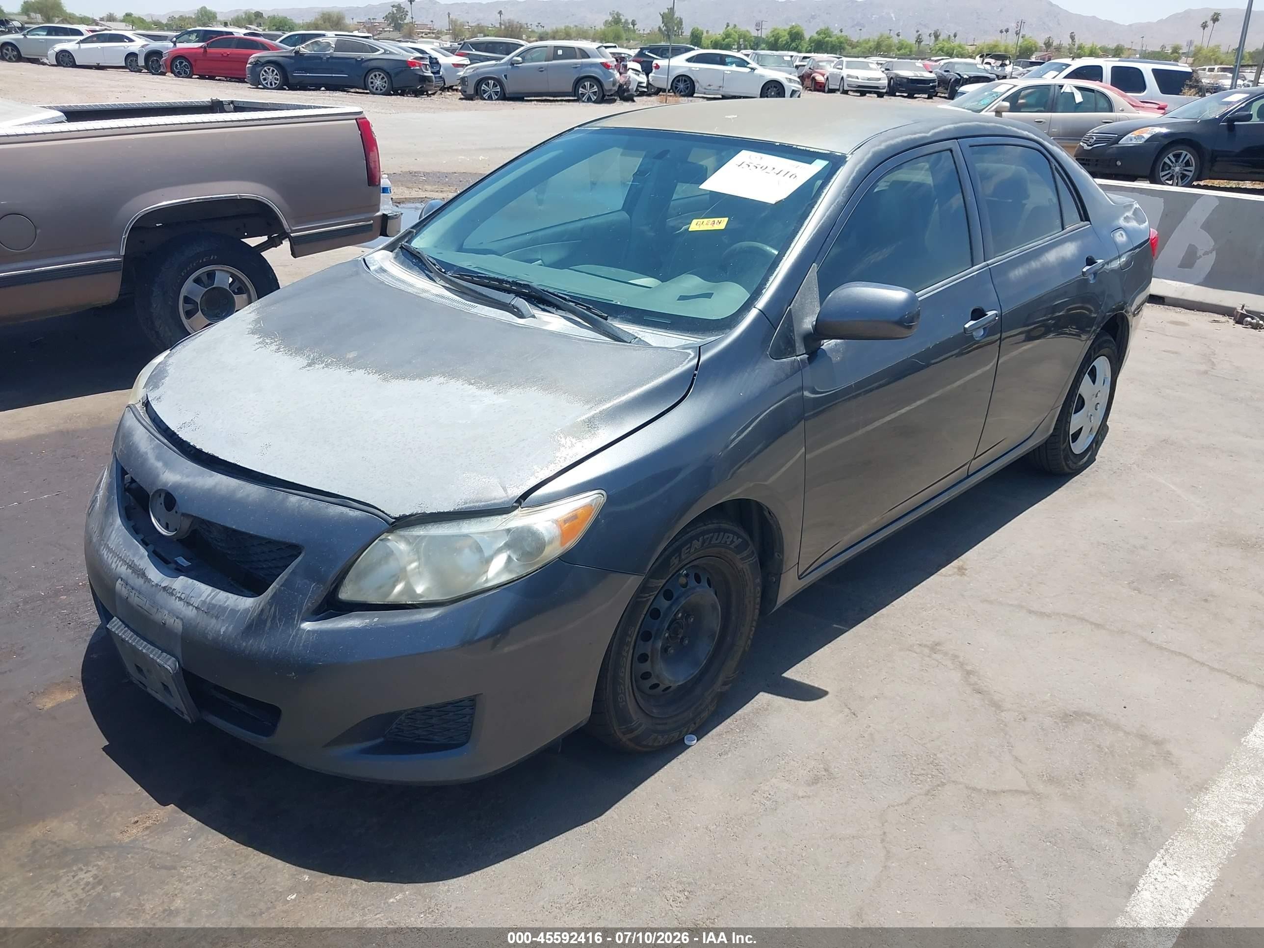 2010 Toyota Corolla Le Серый vin: 1NXBU4EE3AZ204855