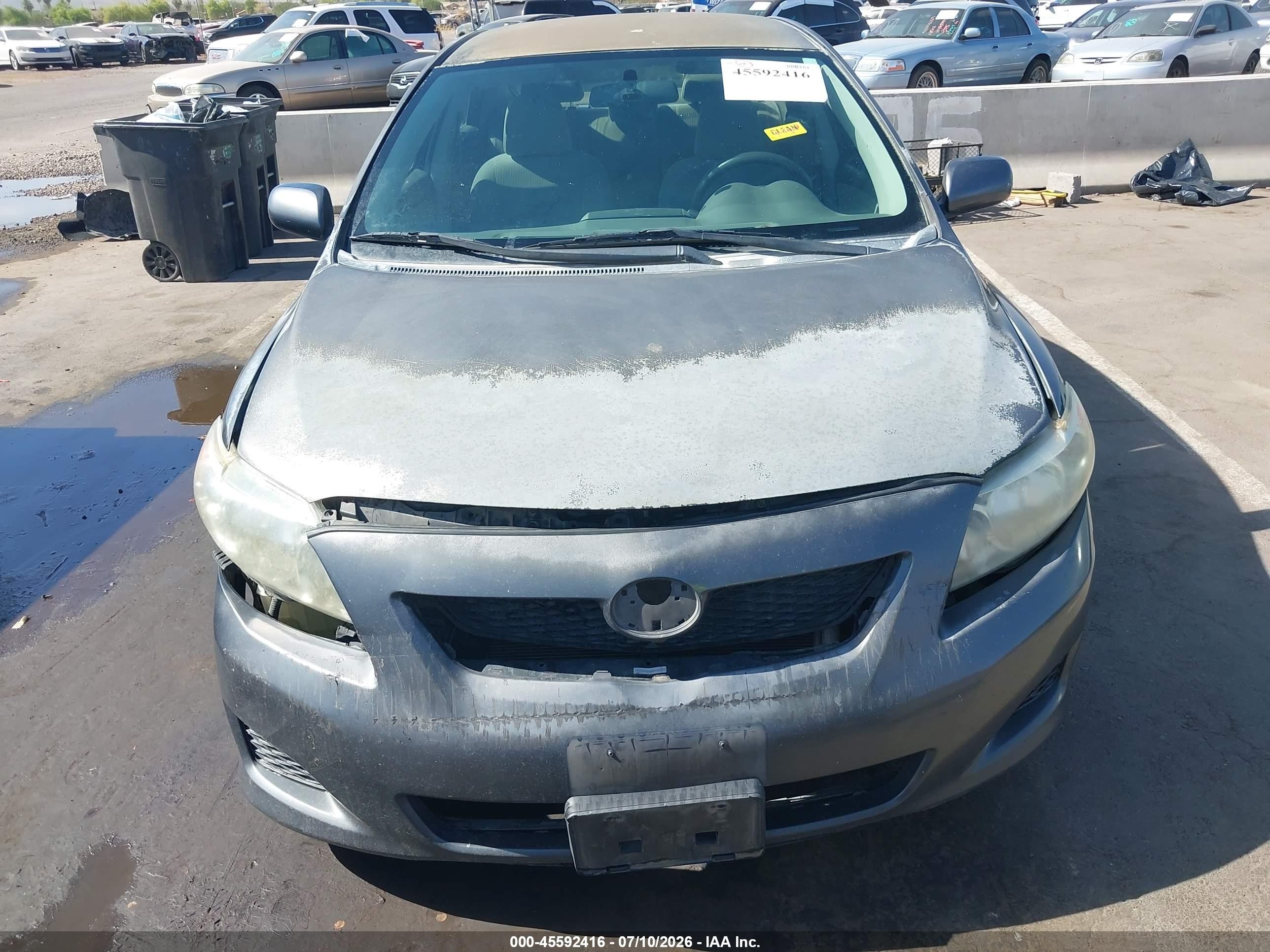 2010 Toyota Corolla Le Серый vin: 1NXBU4EE3AZ204855