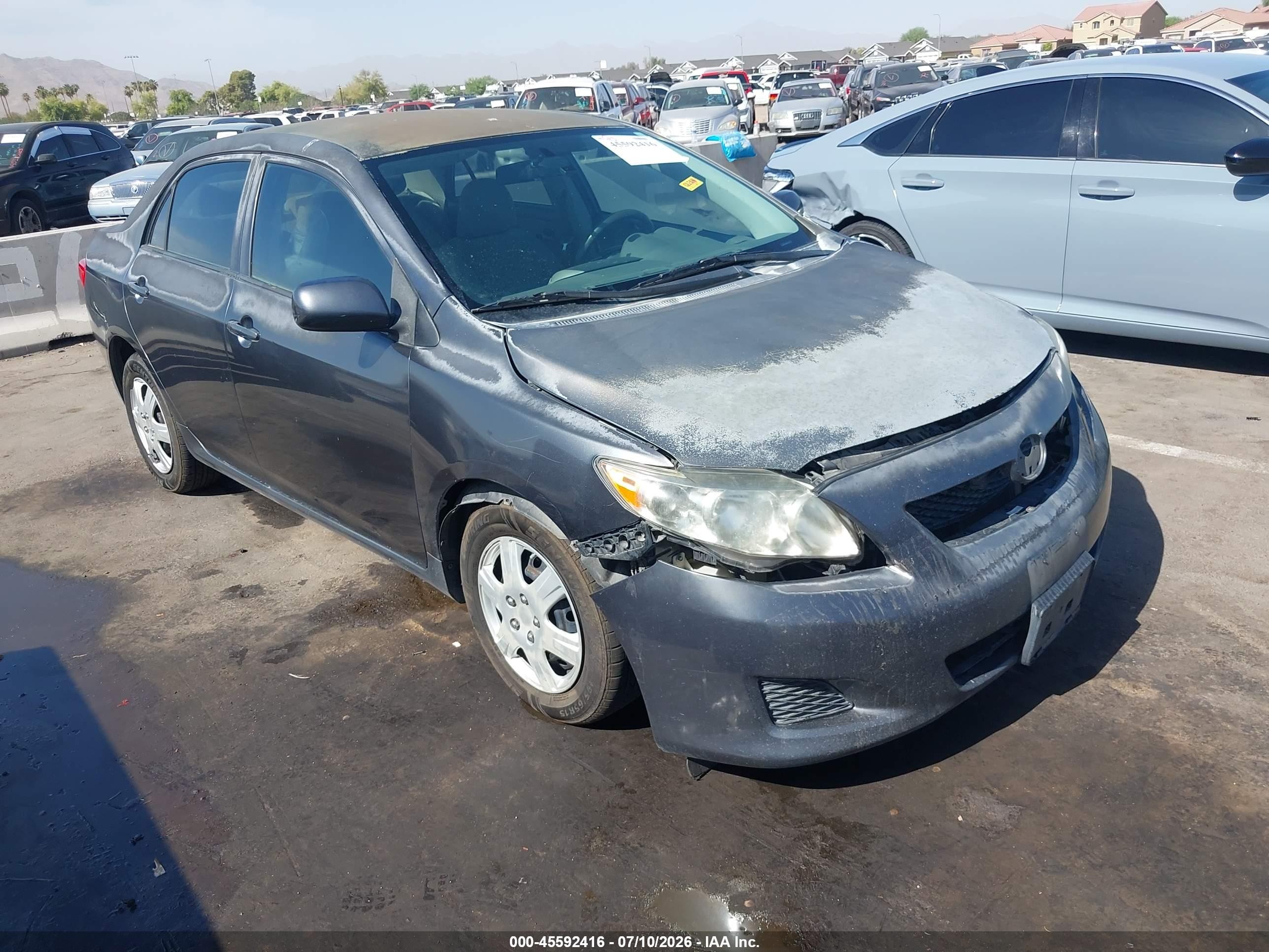 2010 Toyota Corolla Le Серый vin: 1NXBU4EE3AZ204855