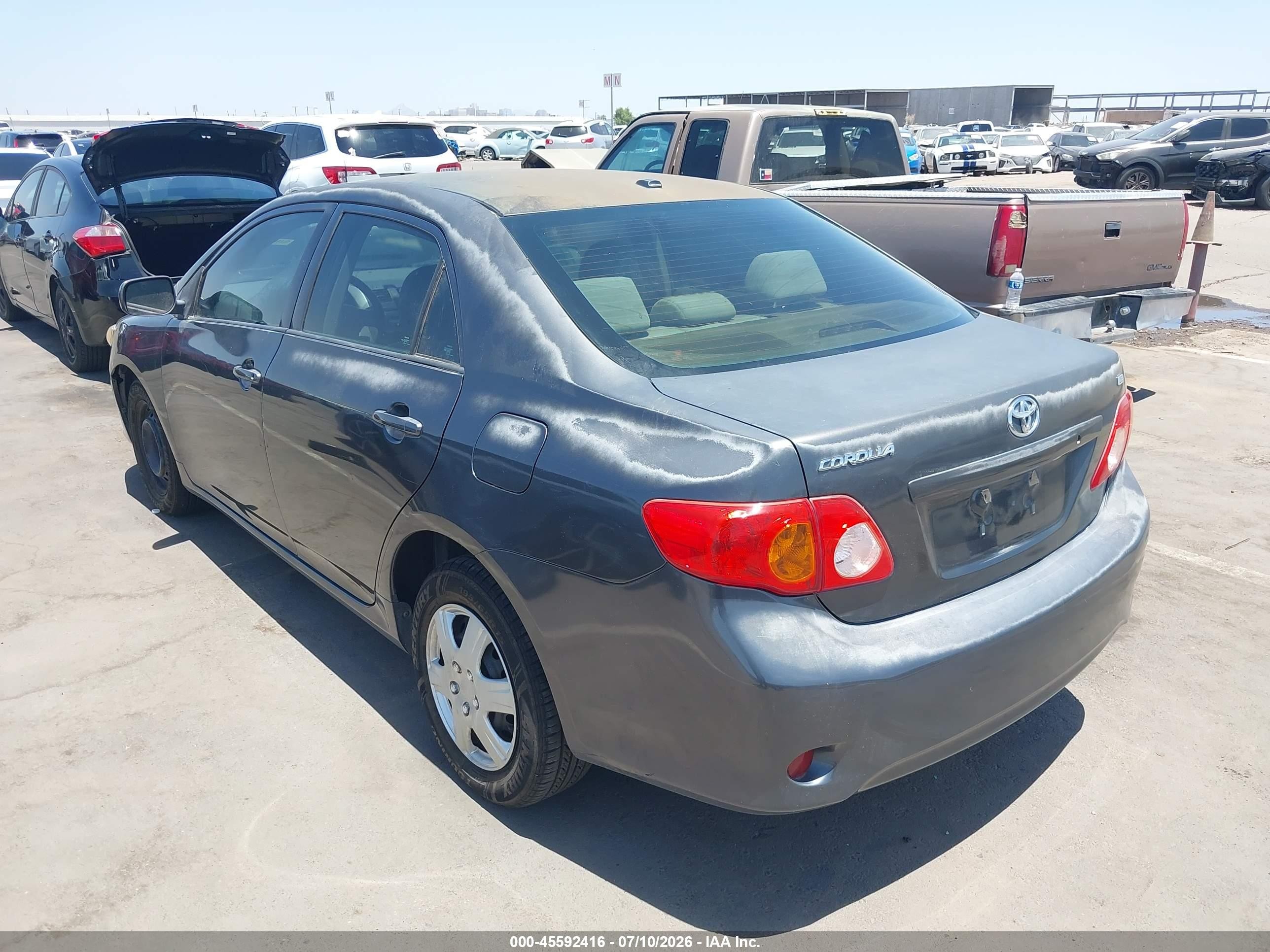 2010 Toyota Corolla Le Серый vin: 1NXBU4EE3AZ204855