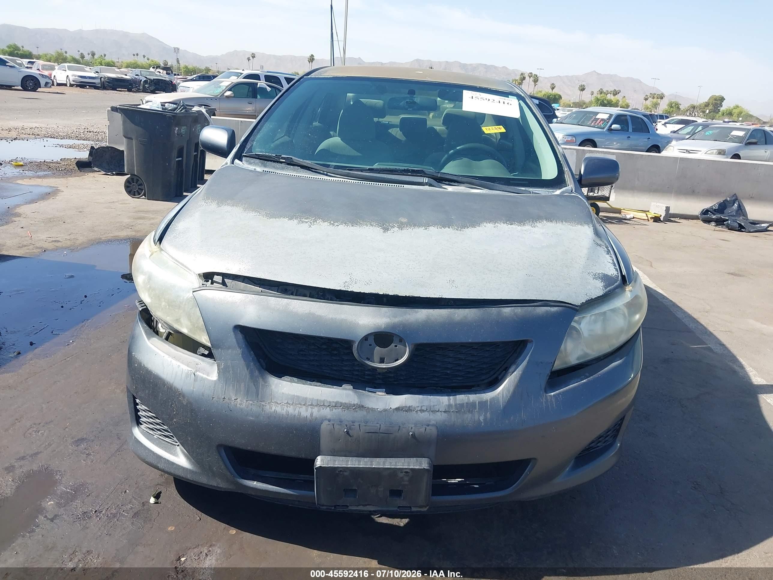 2010 Toyota Corolla Le Серый vin: 1NXBU4EE3AZ204855