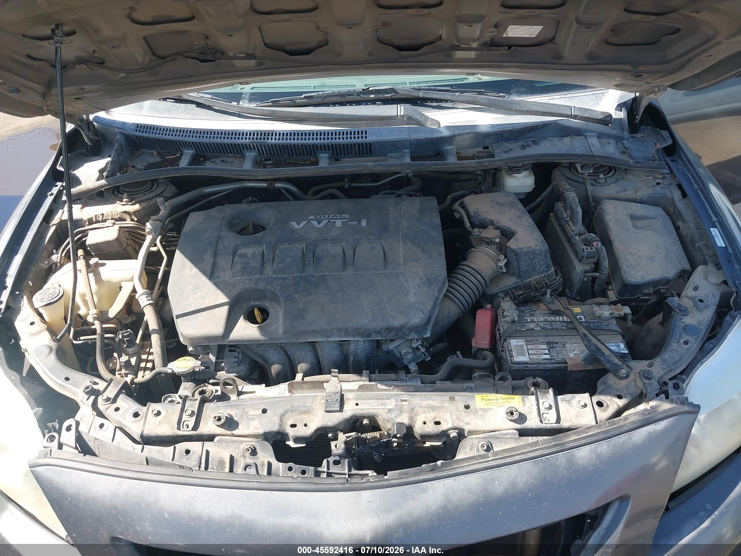 2010 Toyota Corolla Le Серый vin: 1NXBU4EE3AZ204855