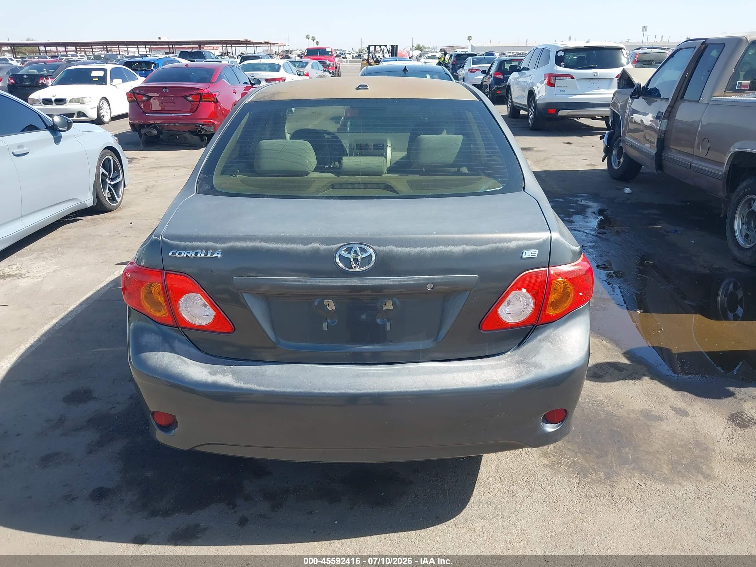 2010 Toyota Corolla Le Серый vin: 1NXBU4EE3AZ204855