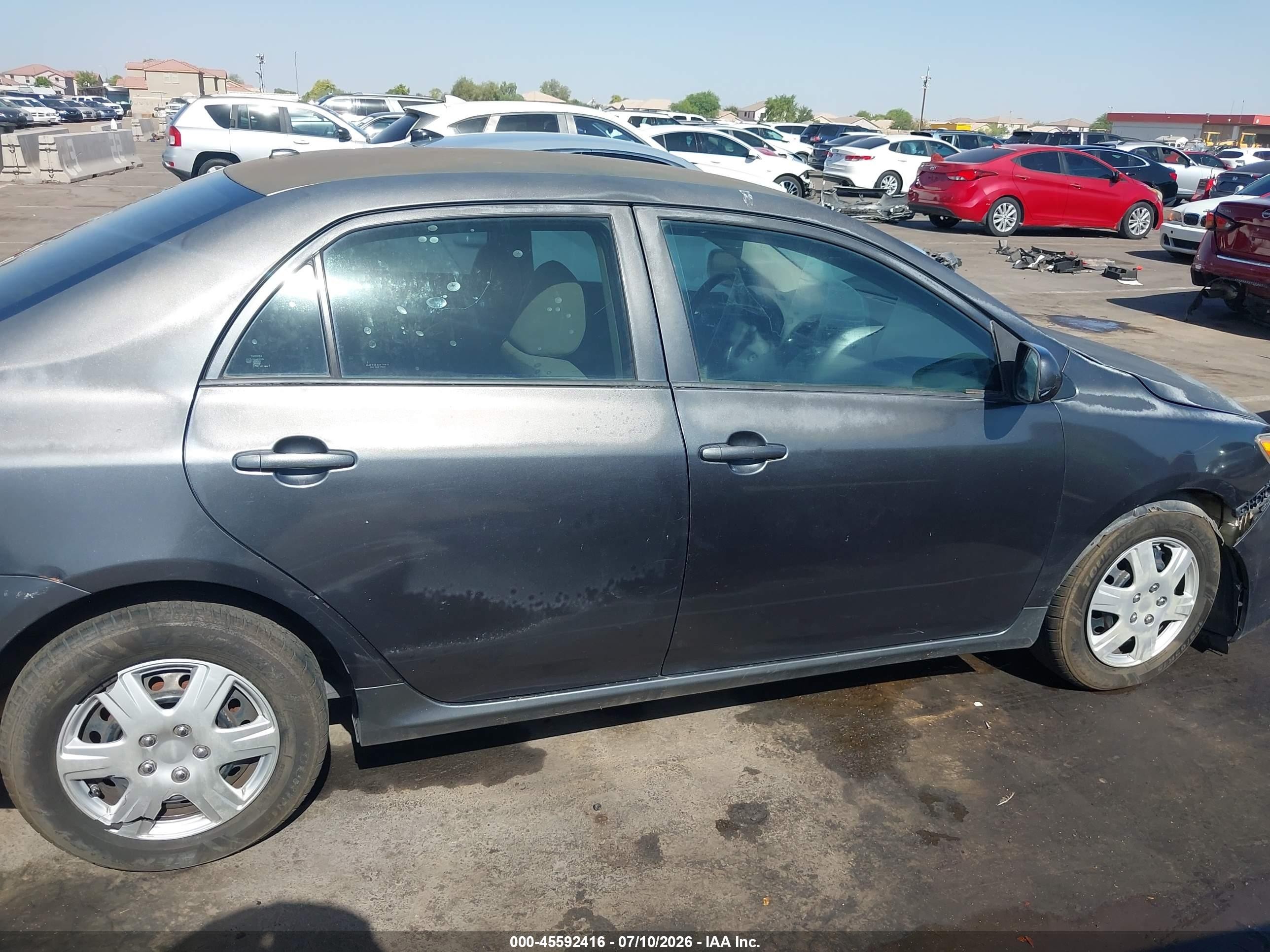 2010 Toyota Corolla Le Серый vin: 1NXBU4EE3AZ204855