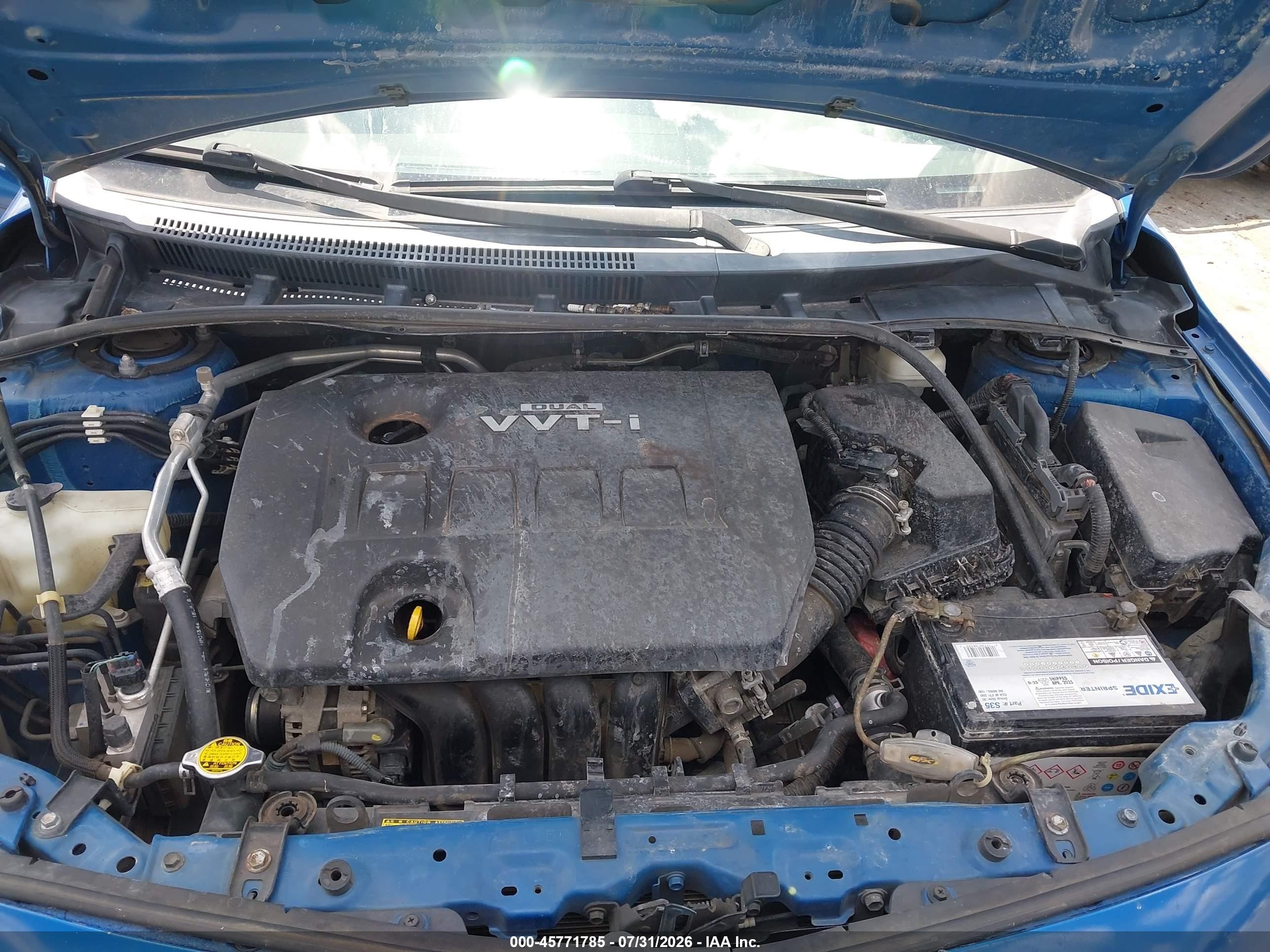 2010 Toyota Corolla S Blue vin: 1NXBU4EE3AZ216570