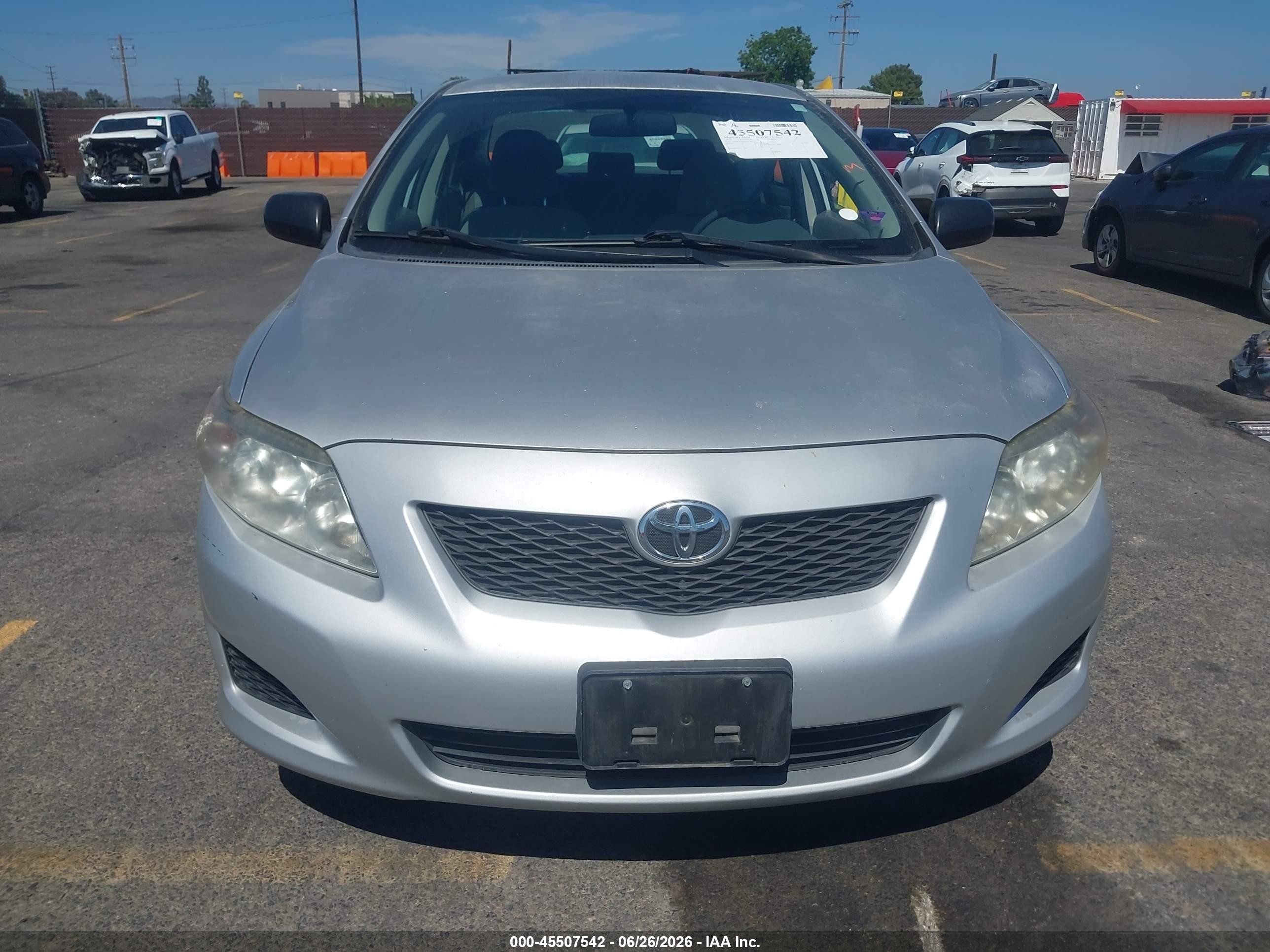 2010 Toyota Corolla   Silver vin: 1NXBU4EE3AZ223583