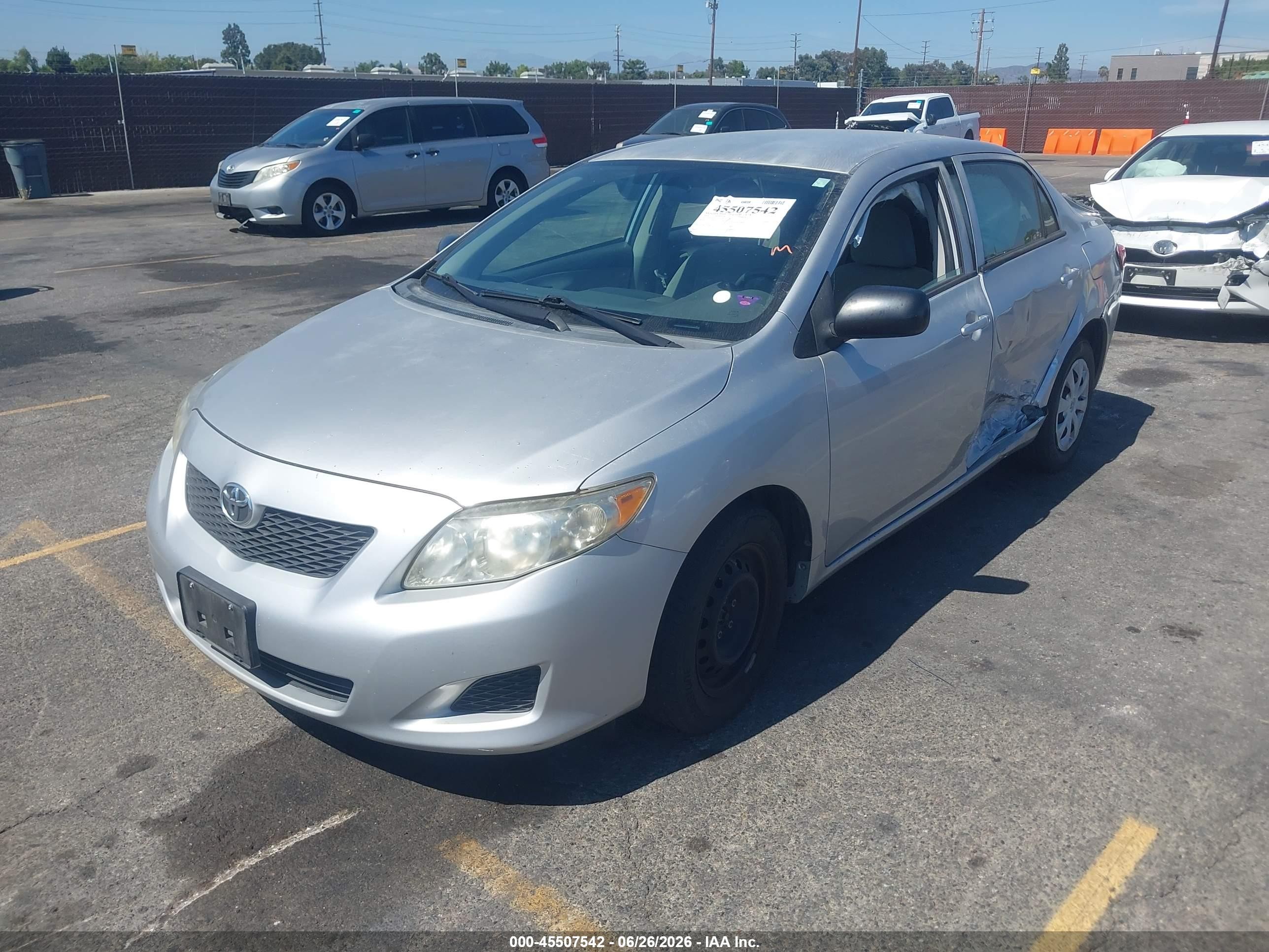 2010 Toyota Corolla   Silver vin: 1NXBU4EE3AZ223583