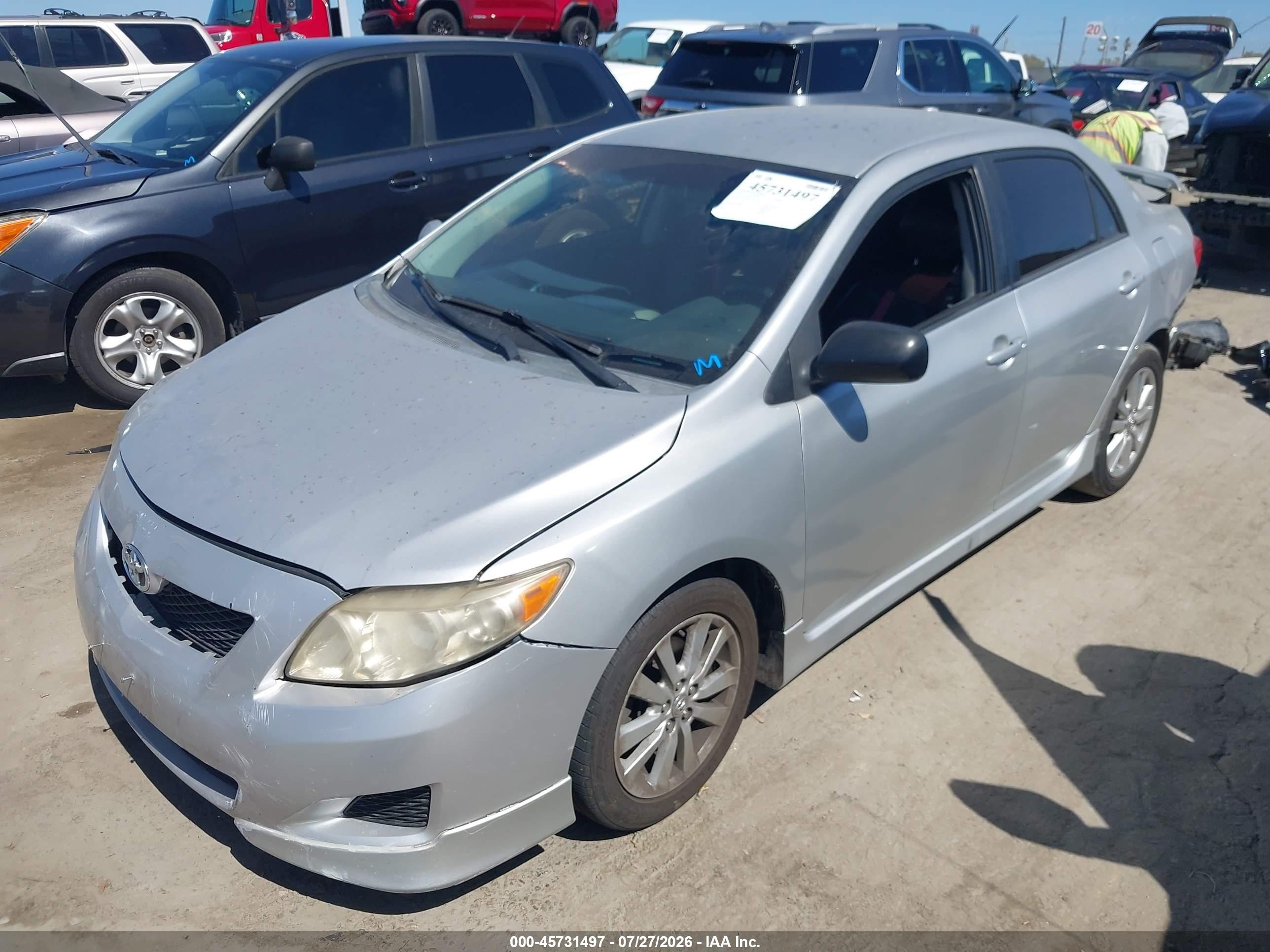 2010 Toyota Corolla S Silver vin: 1NXBU4EE3AZ231215