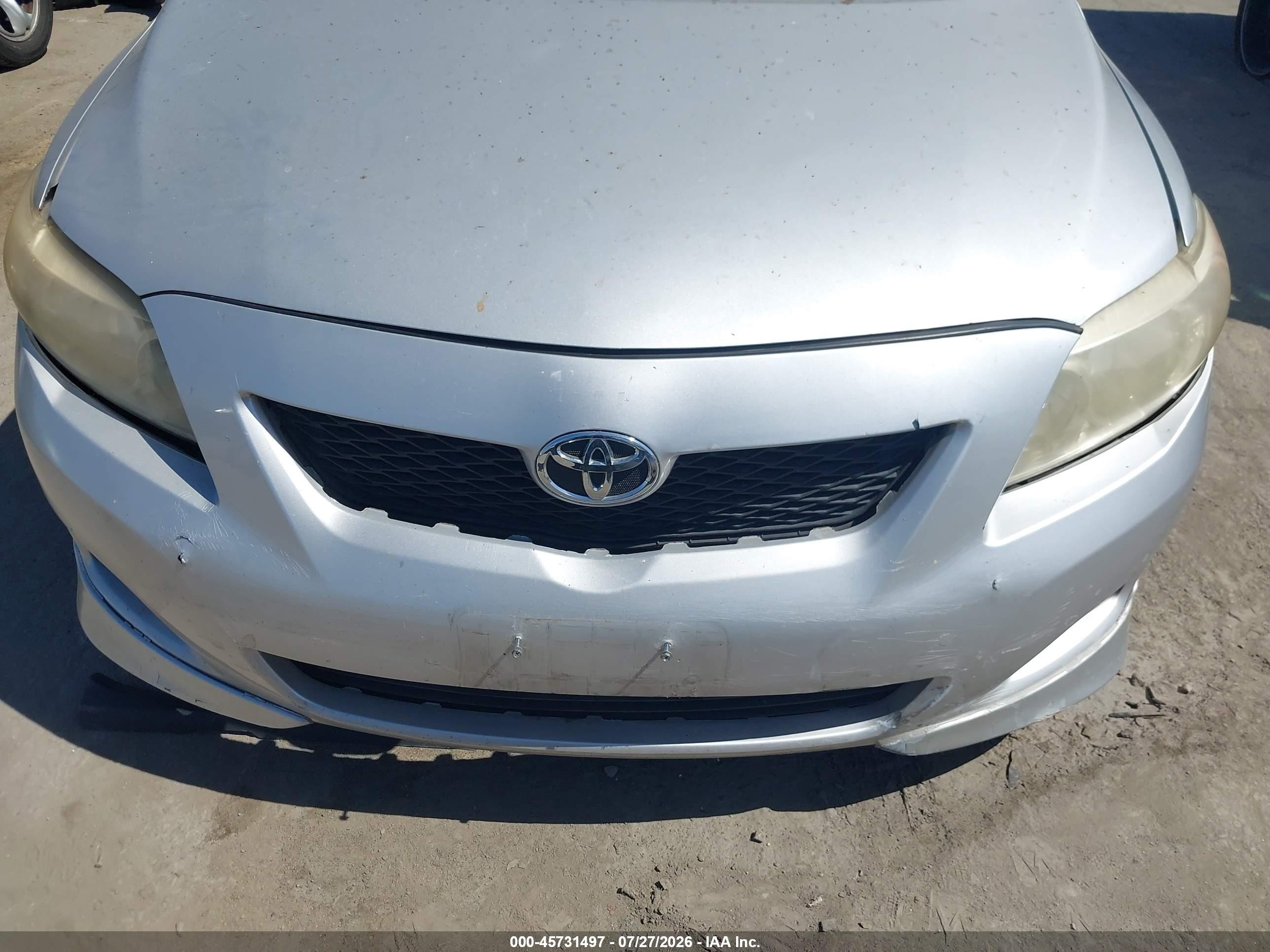 2010 Toyota Corolla S Silver vin: 1NXBU4EE3AZ231215