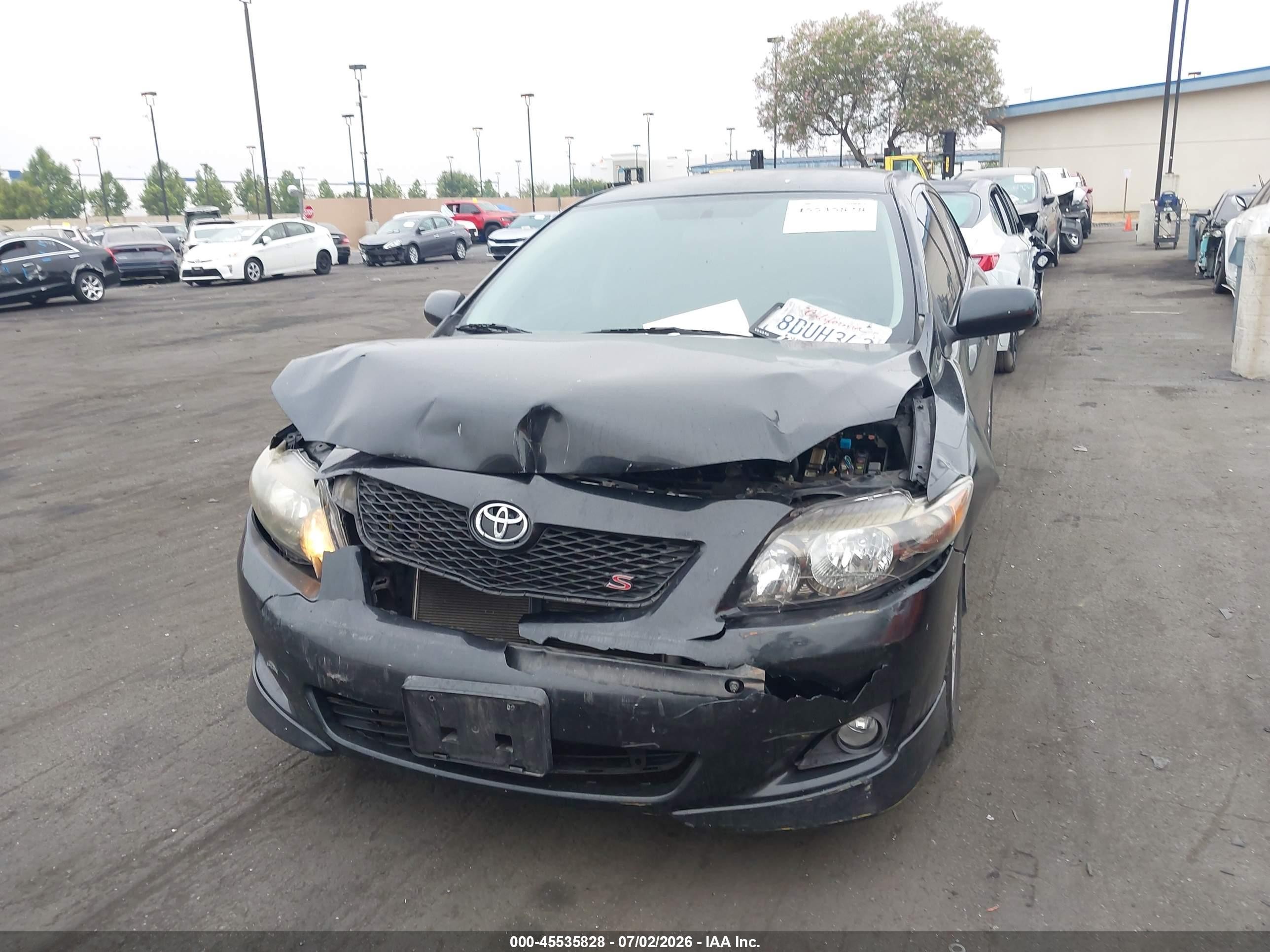 2010 Toyota Corolla S Black vin: 1NXBU4EE3AZ231392