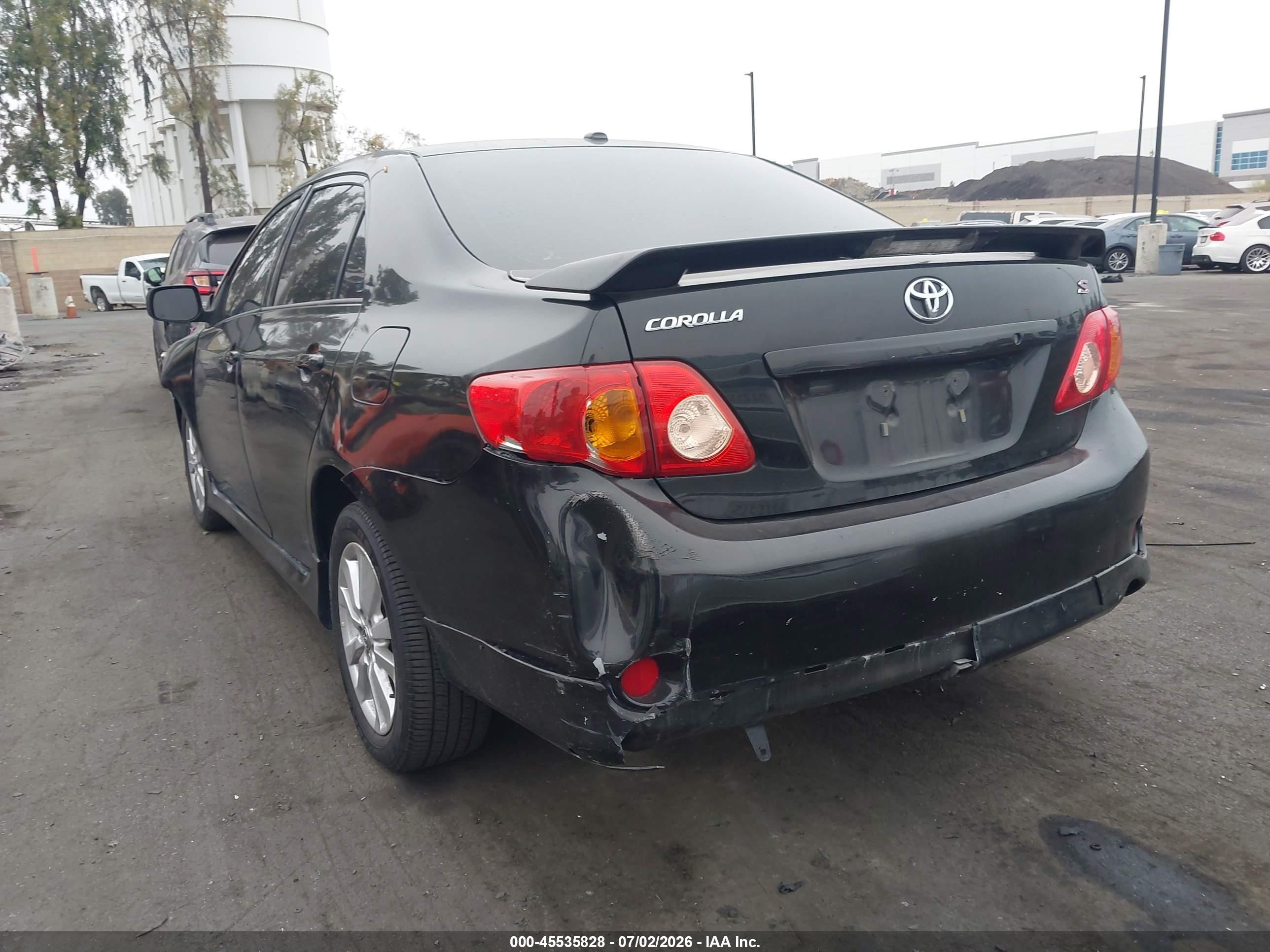 2010 Toyota Corolla S Black vin: 1NXBU4EE3AZ231392