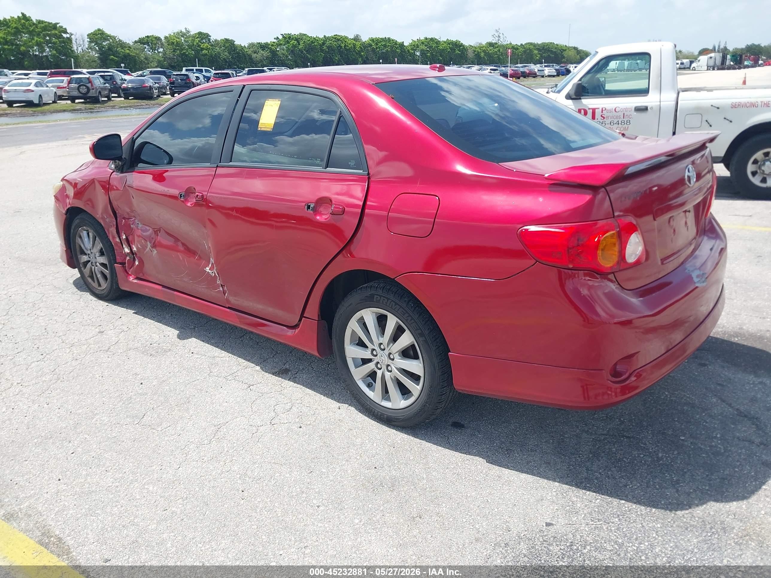 2010 Toyota Corolla S Red vin: 1NXBU4EE3AZ240299