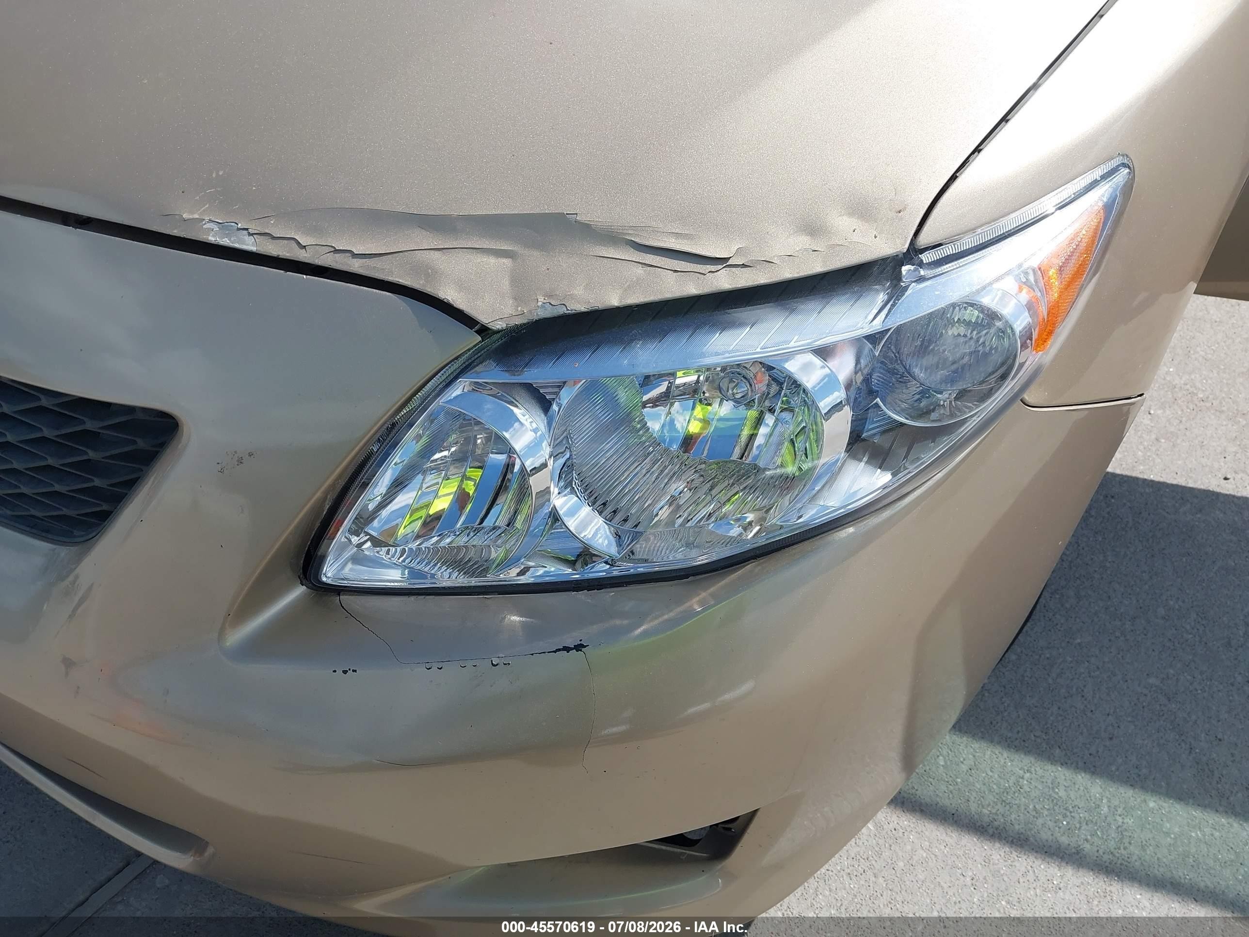 2010 Toyota Corolla Le Gold vin: 1NXBU4EE3AZ247706