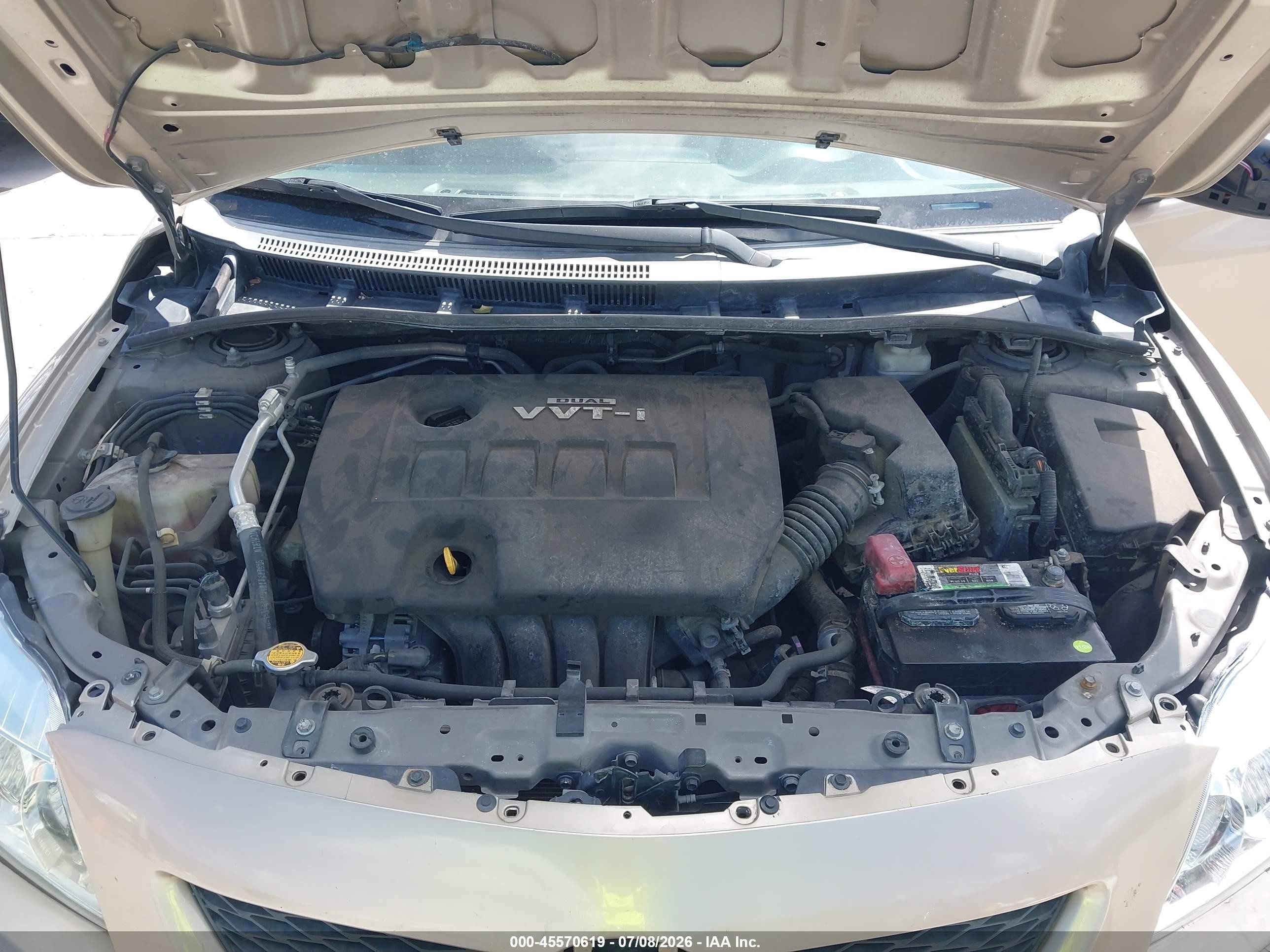 2010 Toyota Corolla Le Gold vin: 1NXBU4EE3AZ247706