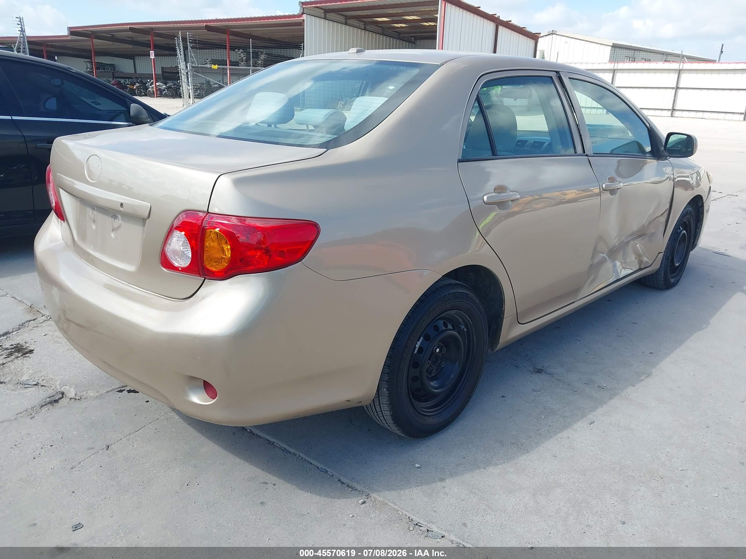 2010 Toyota Corolla Le Gold vin: 1NXBU4EE3AZ247706