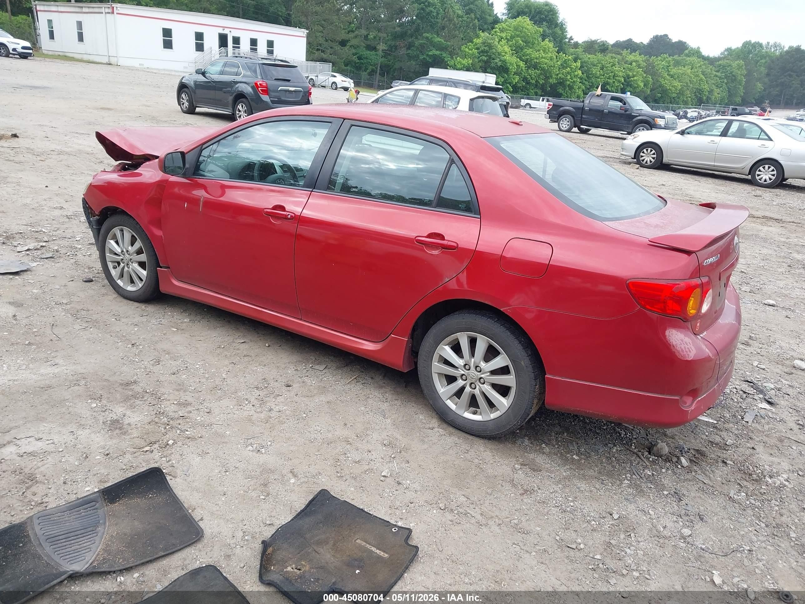 2010 Toyota Corolla S Red vin: 1NXBU4EE3AZ248063