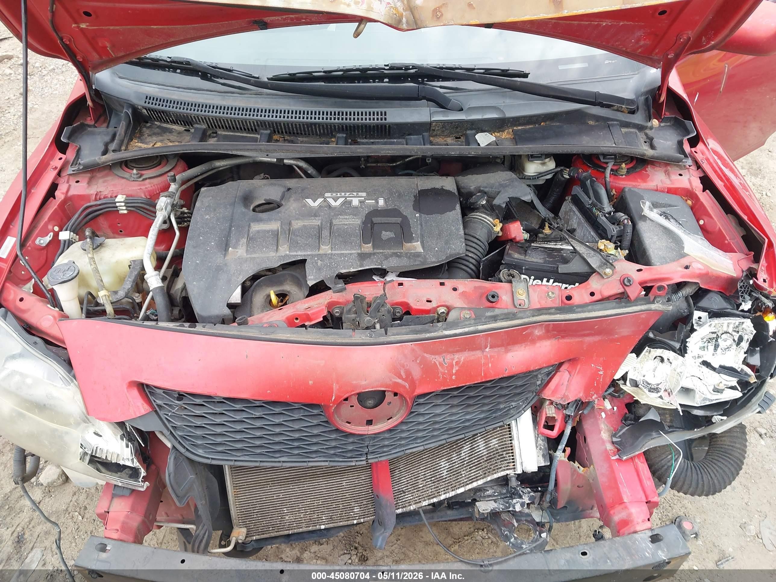 2010 Toyota Corolla S Red vin: 1NXBU4EE3AZ248063