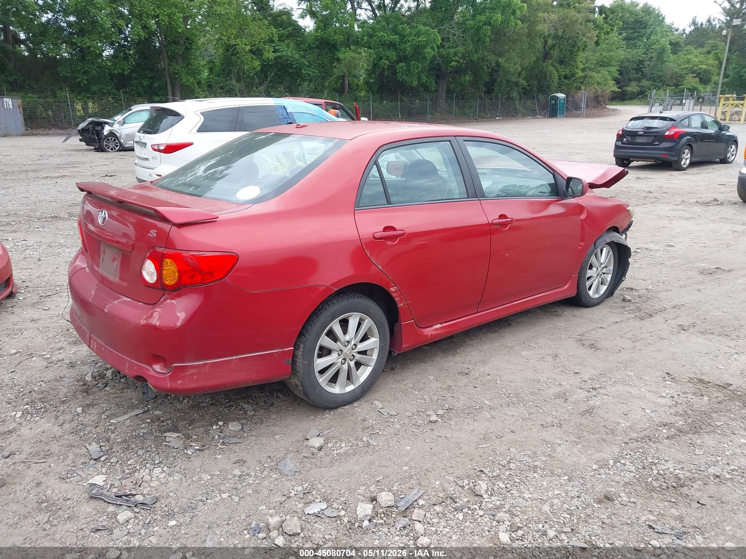 2010 Toyota Corolla S Red vin: 1NXBU4EE3AZ248063
