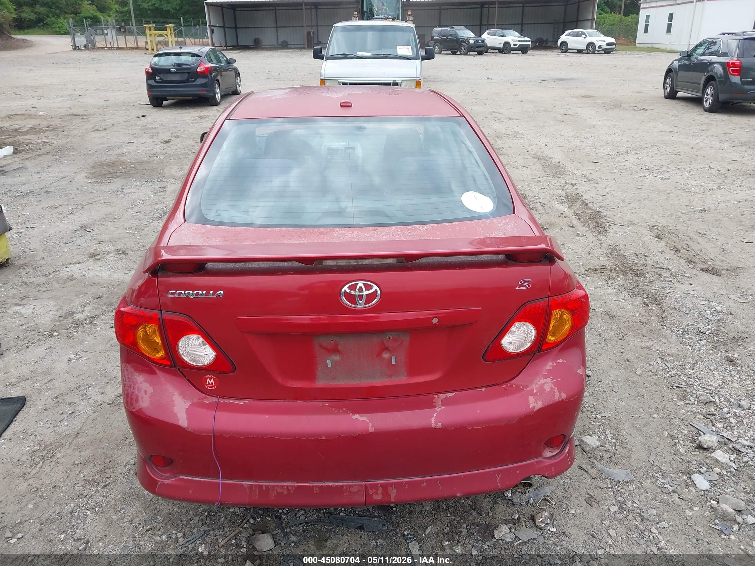2010 Toyota Corolla S Red vin: 1NXBU4EE3AZ248063