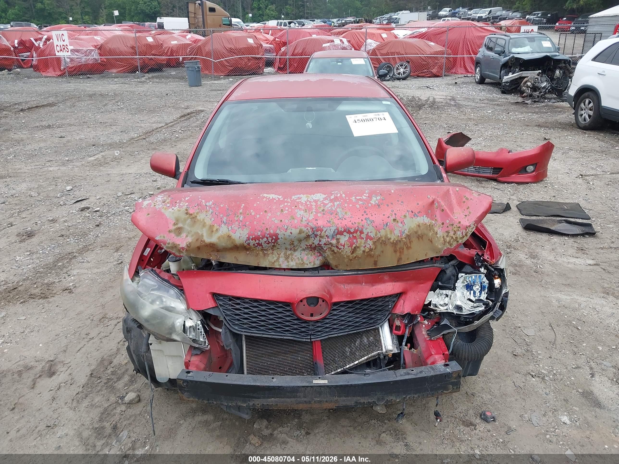 2010 Toyota Corolla S Red vin: 1NXBU4EE3AZ248063