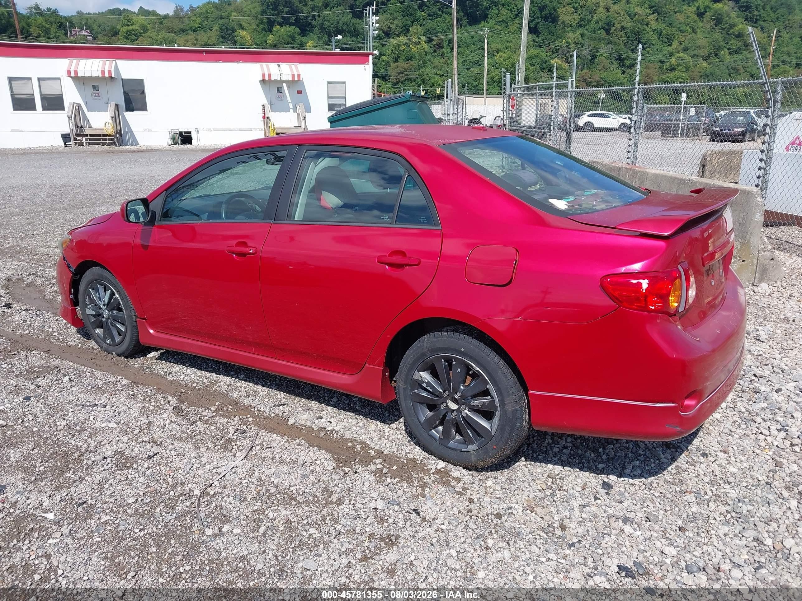 2010 Toyota Corolla S Red vin: 1NXBU4EE3AZ270905