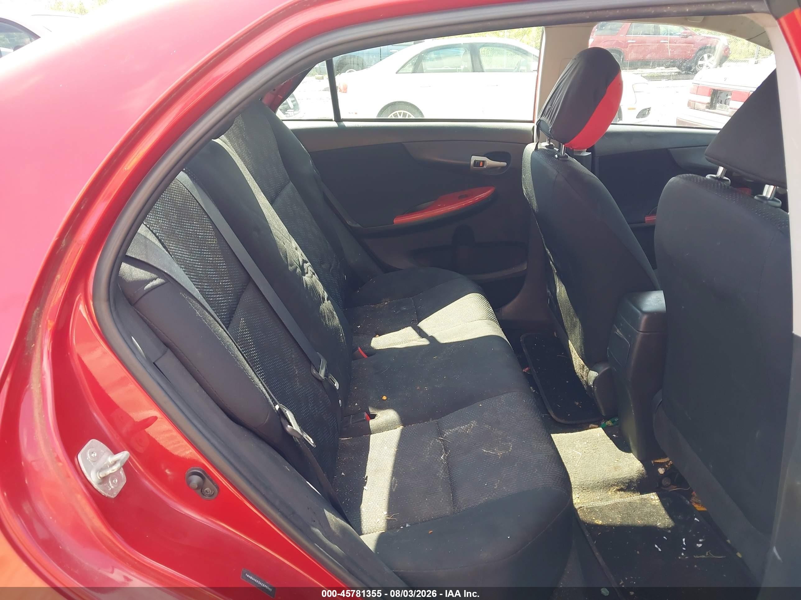 2010 Toyota Corolla S Red vin: 1NXBU4EE3AZ270905