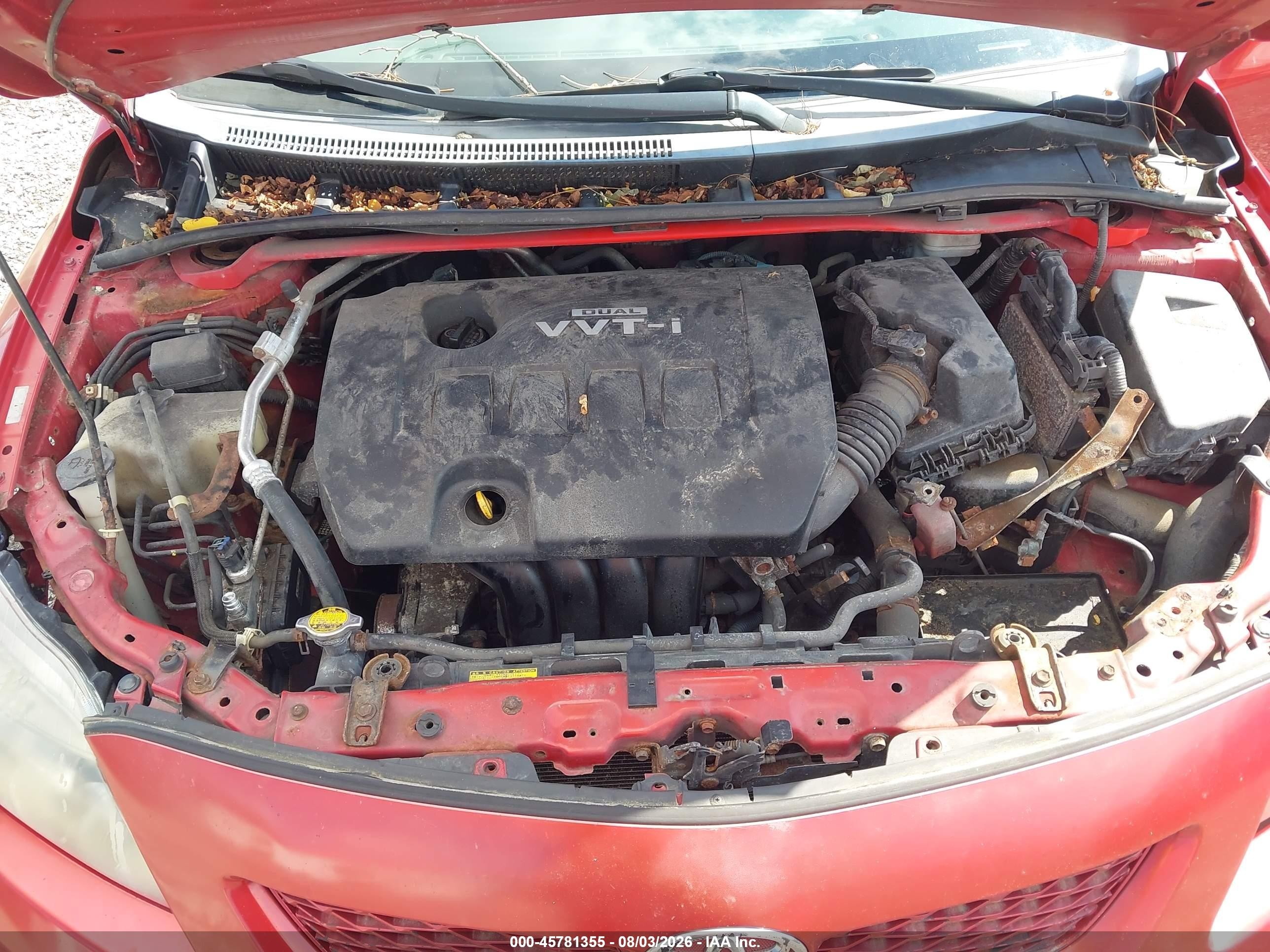 2010 Toyota Corolla S Red vin: 1NXBU4EE3AZ270905