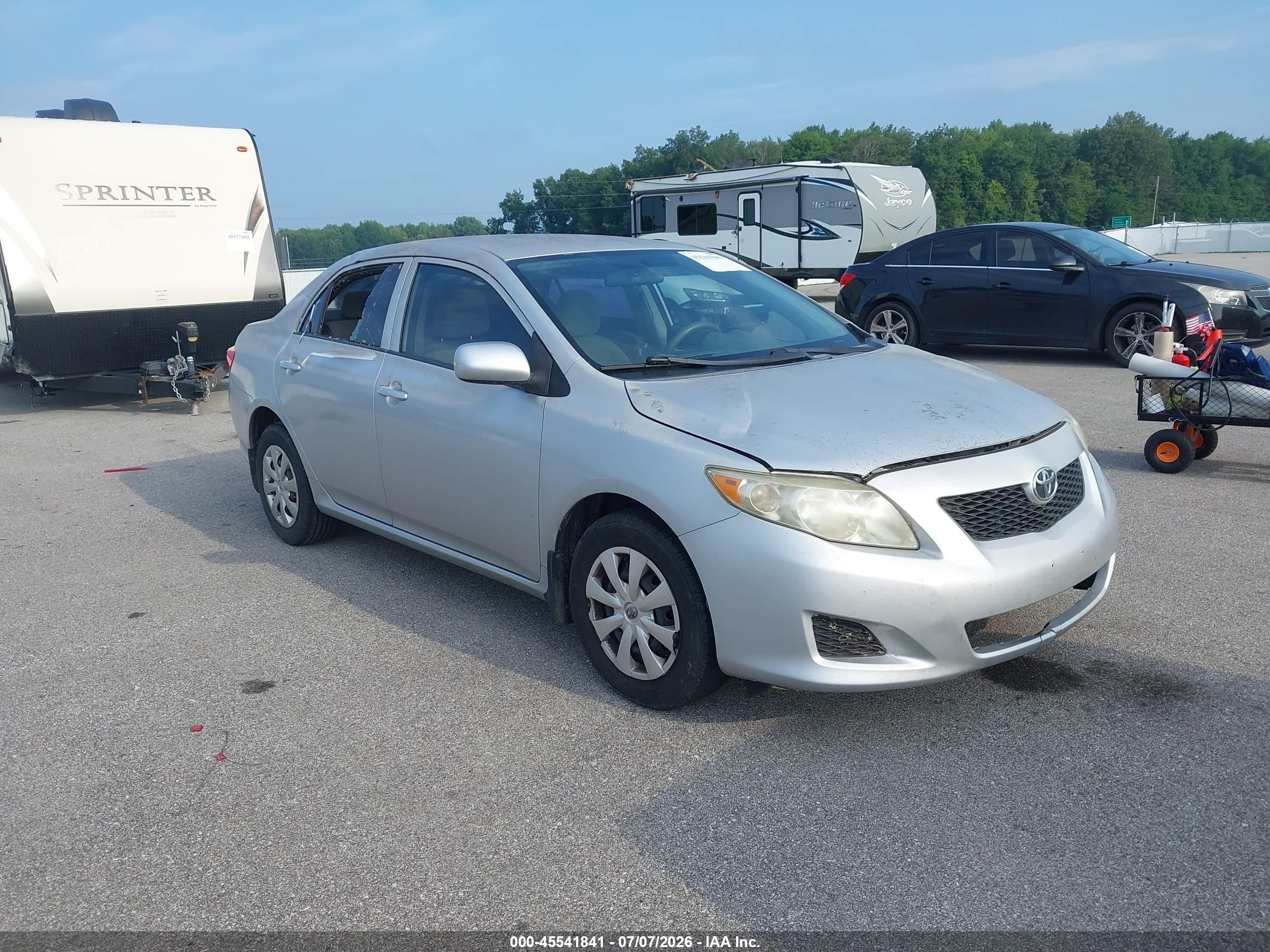 2010 Toyota Corolla Le Silver vin: 1NXBU4EE3AZ275974