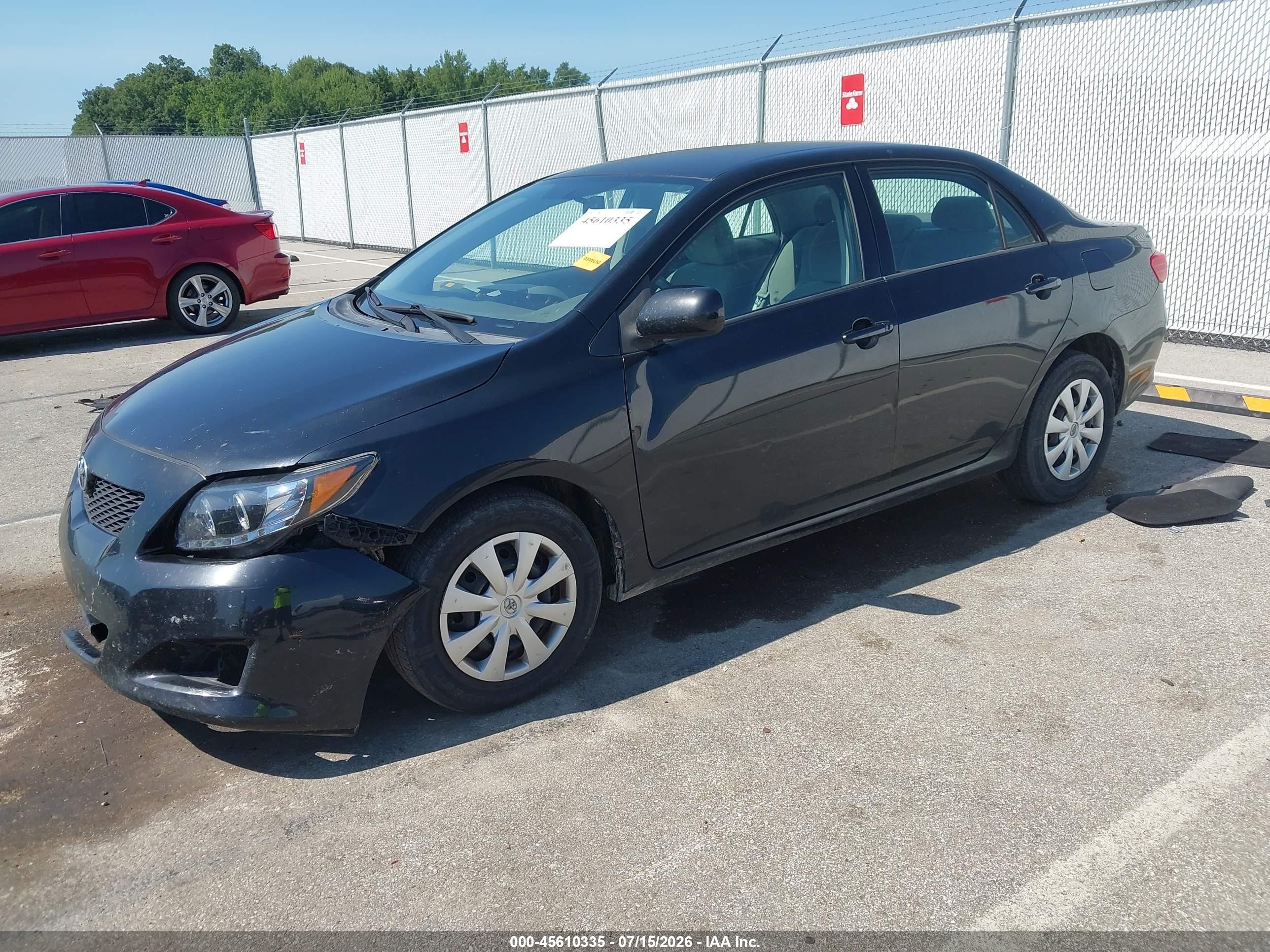 2010 Toyota Corolla Le Black vin: 1NXBU4EE3AZ287154