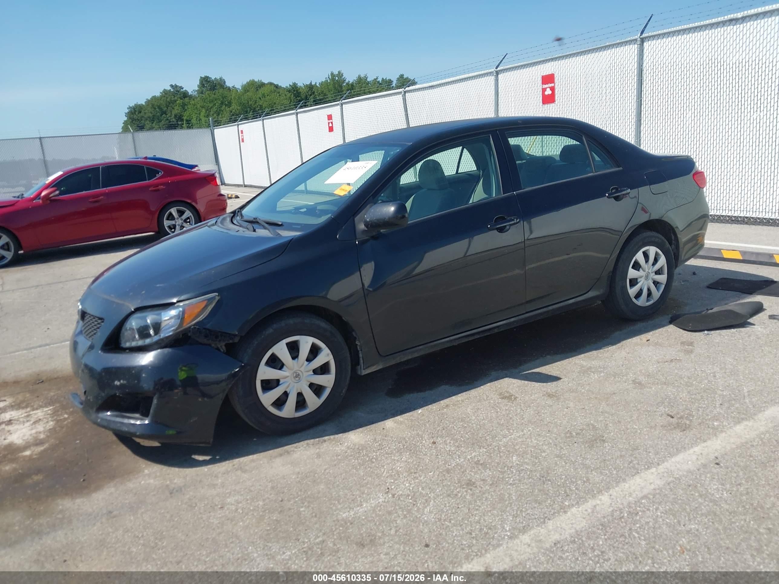 2010 Toyota Corolla Le Black vin: 1NXBU4EE3AZ287154