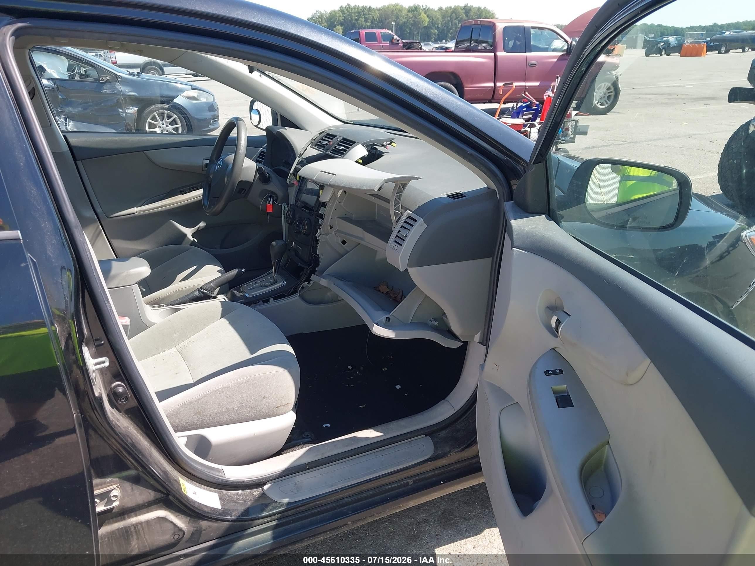 2010 Toyota Corolla Le Black vin: 1NXBU4EE3AZ287154