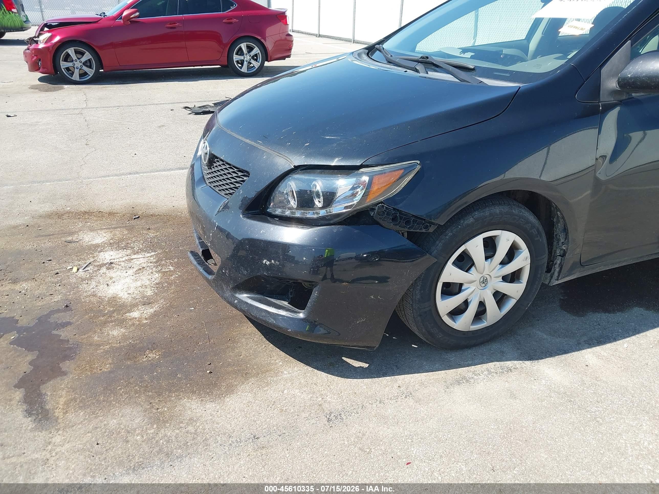 2010 Toyota Corolla Le Black vin: 1NXBU4EE3AZ287154
