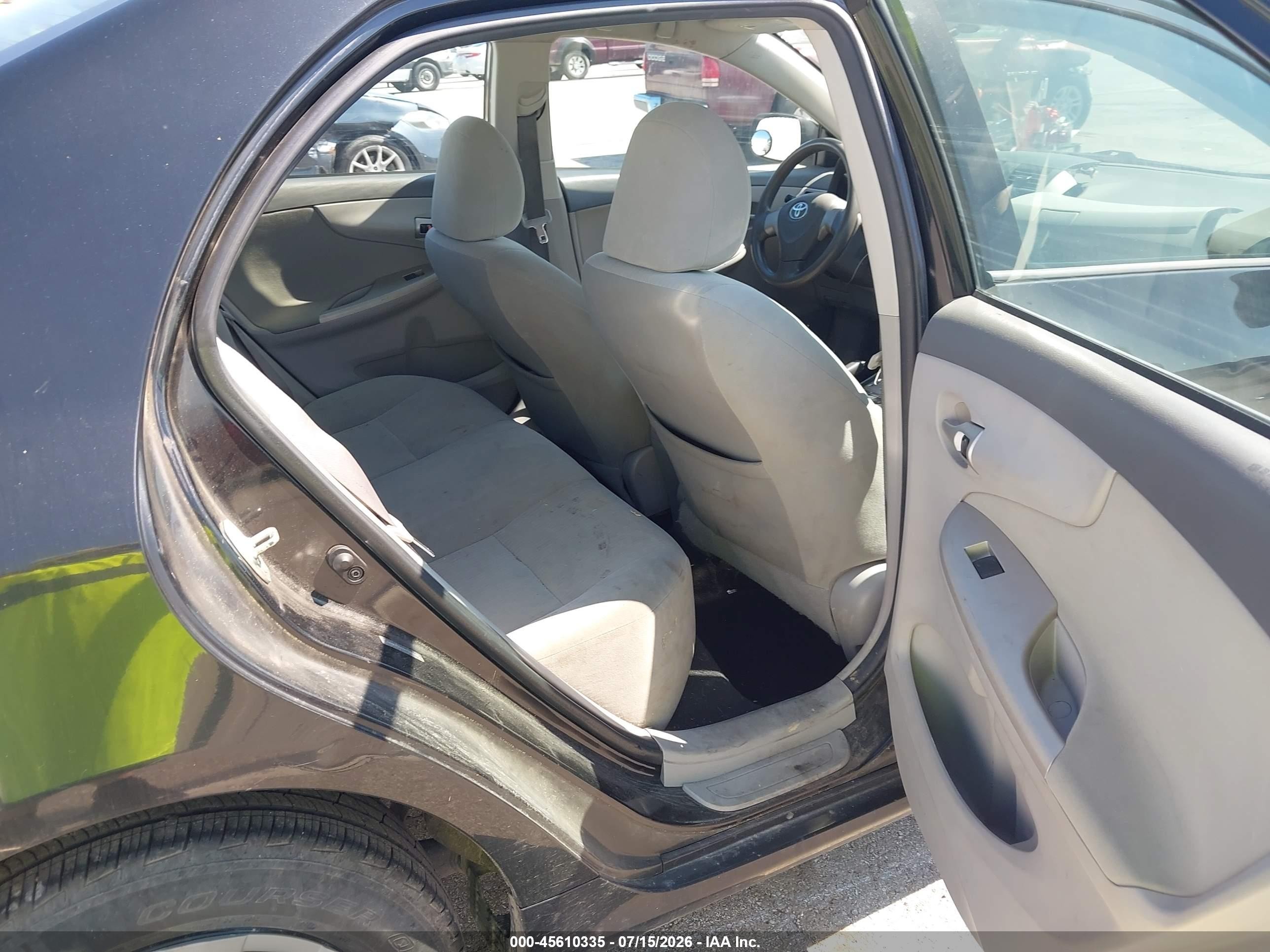 2010 Toyota Corolla Le Black vin: 1NXBU4EE3AZ287154